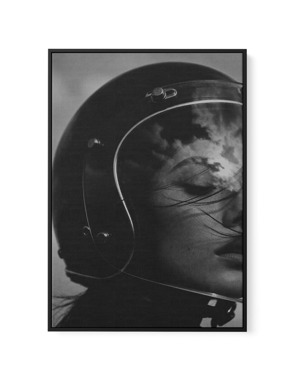She Rides Fast | Framed Canvas Art Print from Olive et Oriel where you can shop wallpaper and artworks online