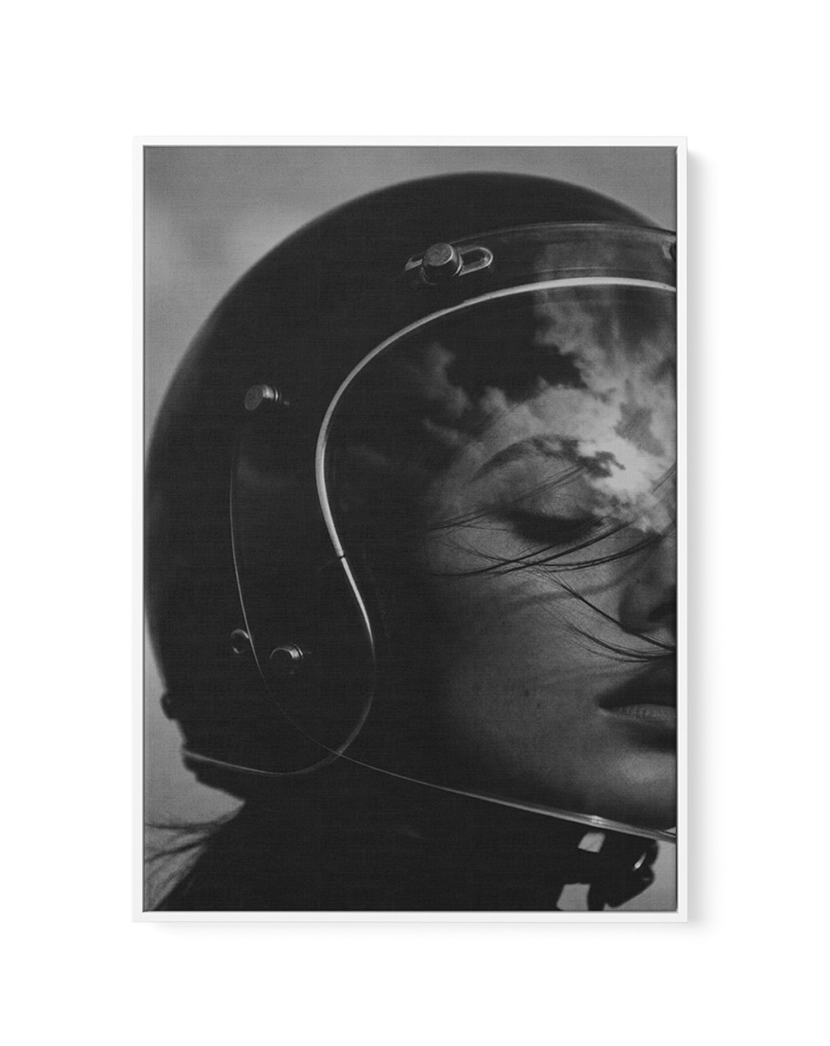 She Rides Fast | Framed Canvas Art Print from Olive et Oriel where you can shop wallpaper and artworks online