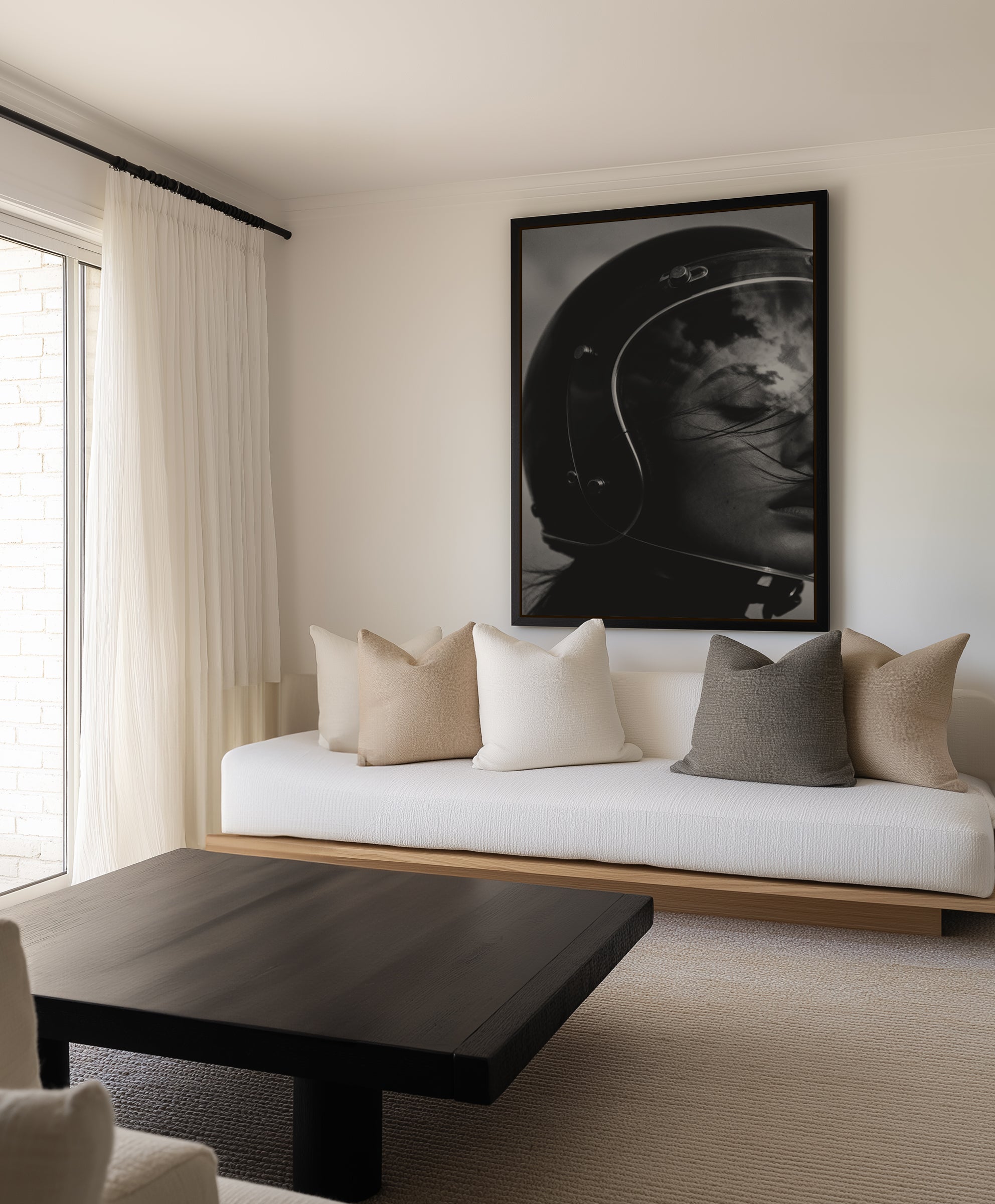 She Rides Fast | Framed Canvas Art Print from Olive et Oriel where you can shop wallpaper and artworks online