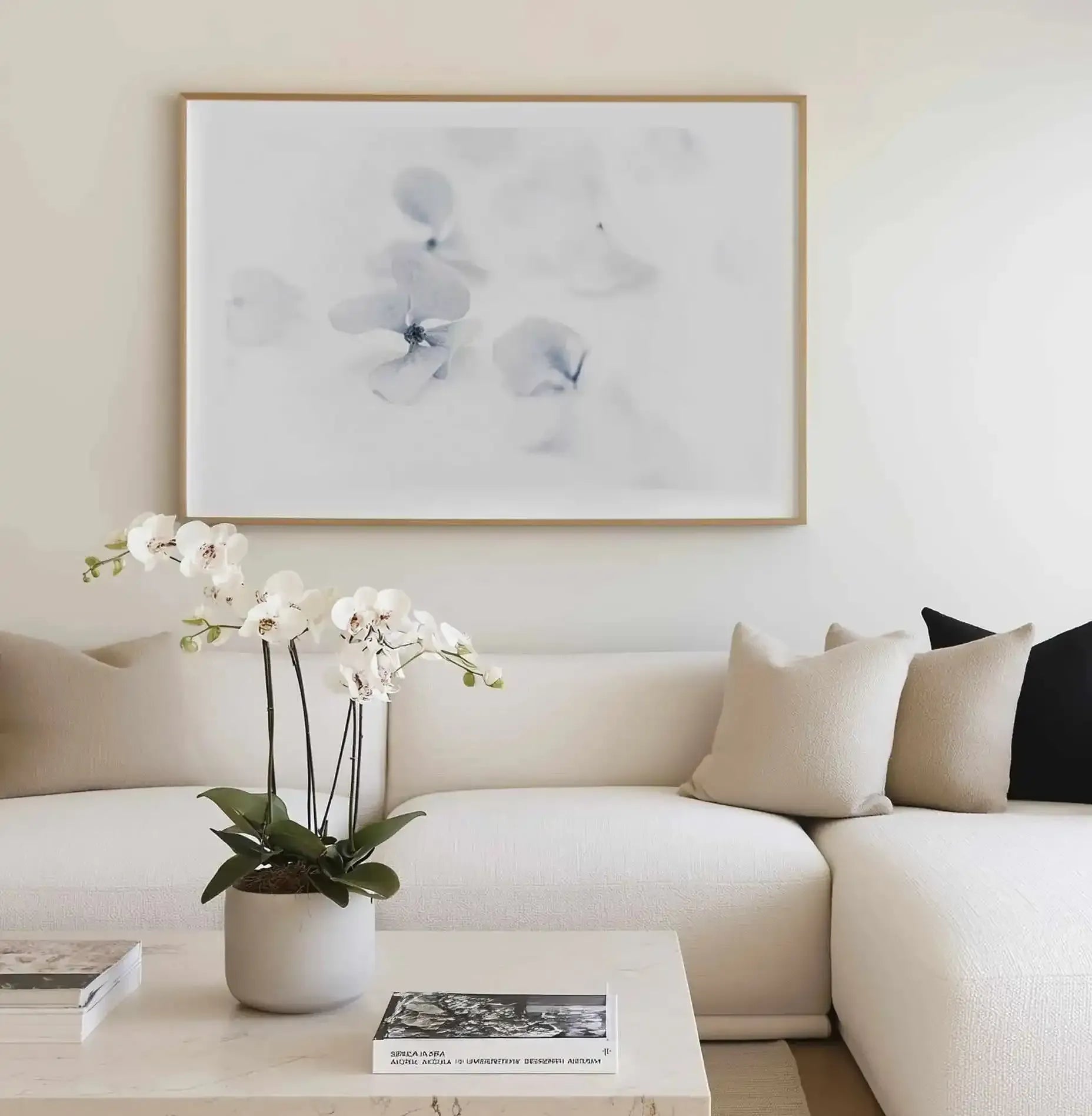 She's So Calm | Hydrangea II Art Print from Olive et Oriel where you can shop wallpaper and artworks online