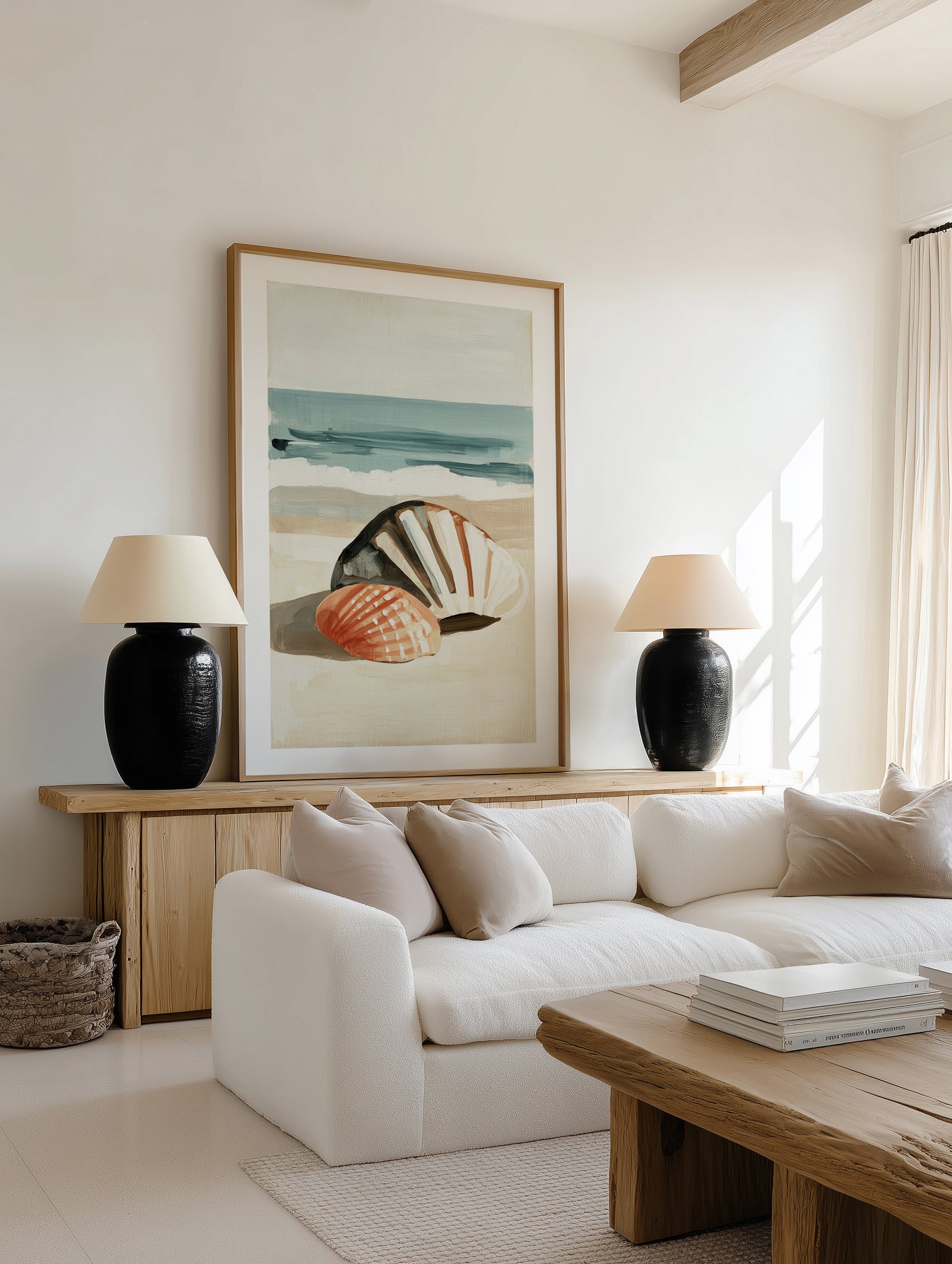 Shell Collector | Art Print from Olive et Oriel where you can shop wallpaper and artworks online