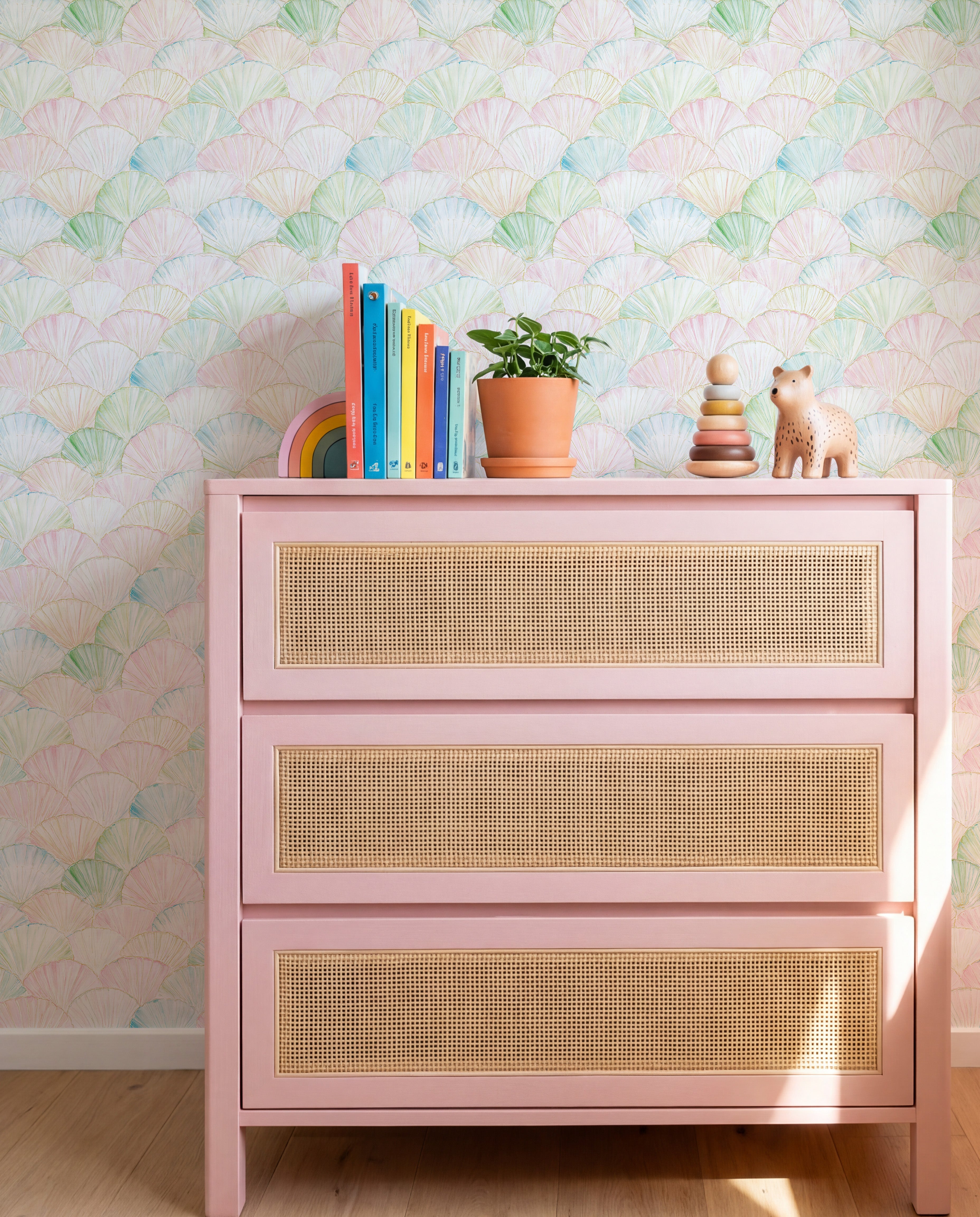 Shell Confetti Kids Coastal bedroom Peel & Stick Removable Wallpaper ...