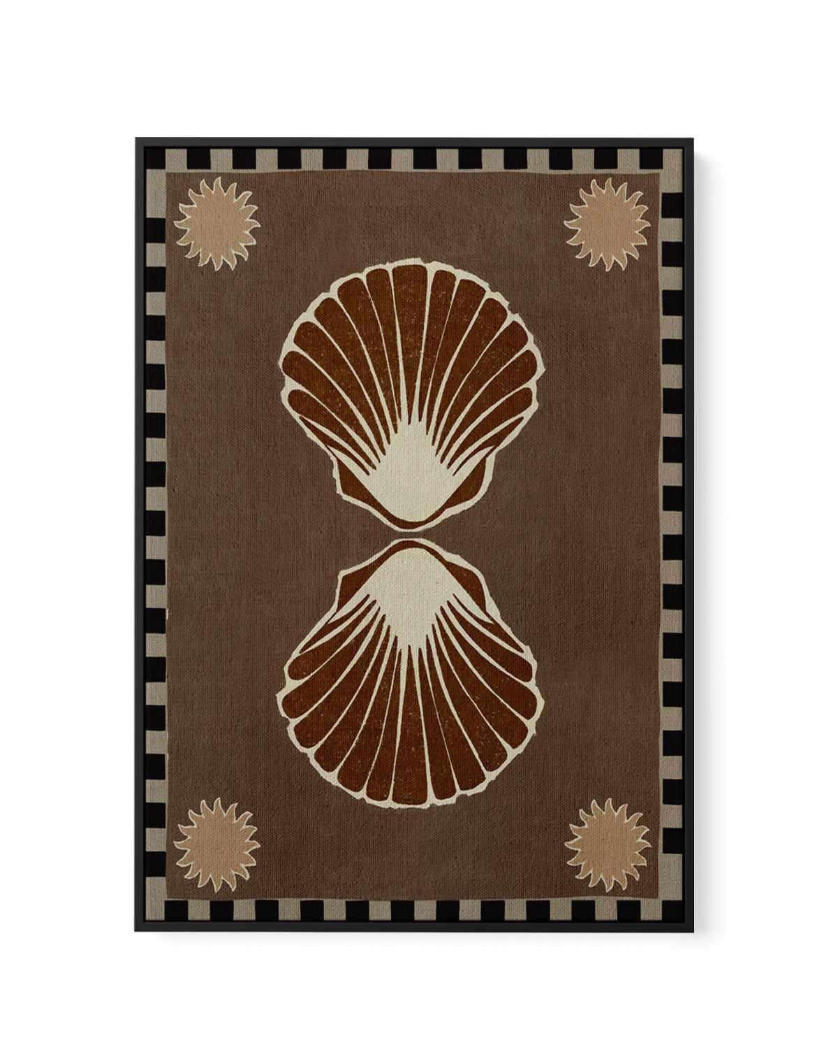 Shell by Shatha Al Dafai | Framed Canvas Art Print
