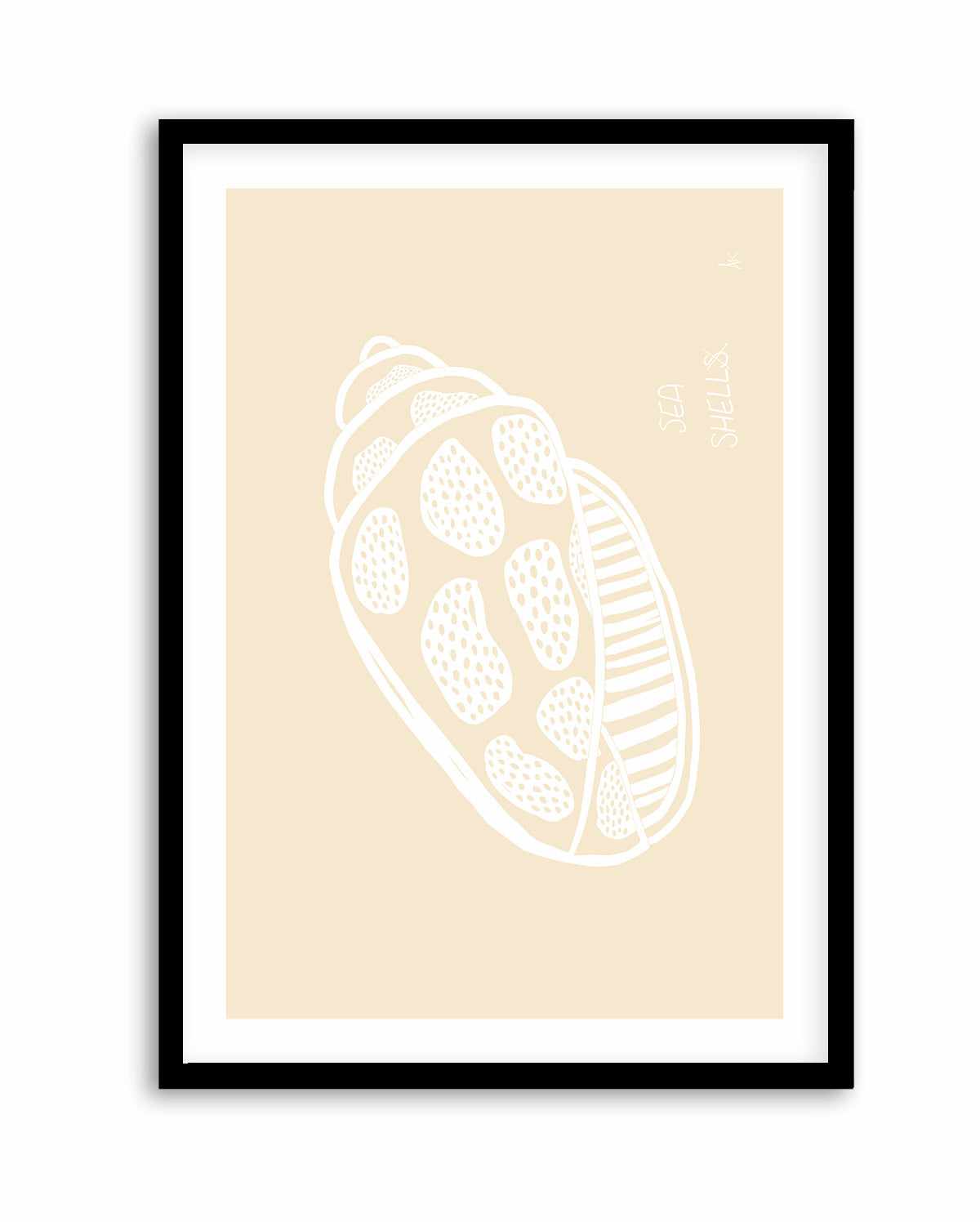 Shell White Beige by Anne Korako | Art Print