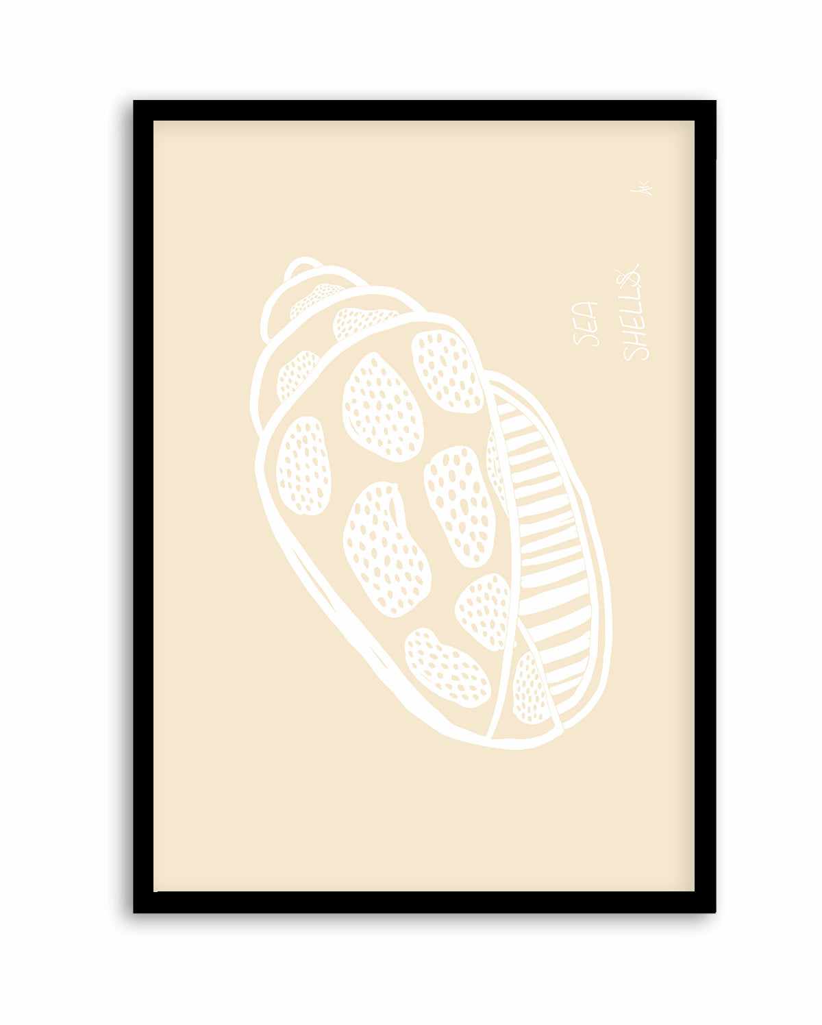 Shell White Beige by Anne Korako | Art Print