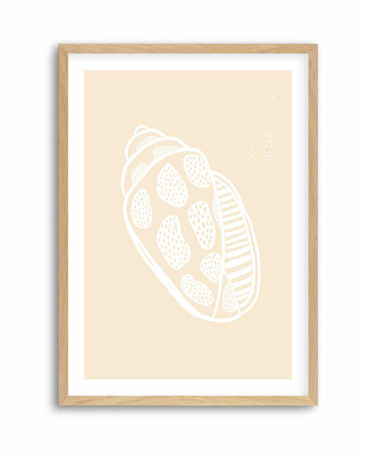 Shell White Beige by Anne Korako | Art Print