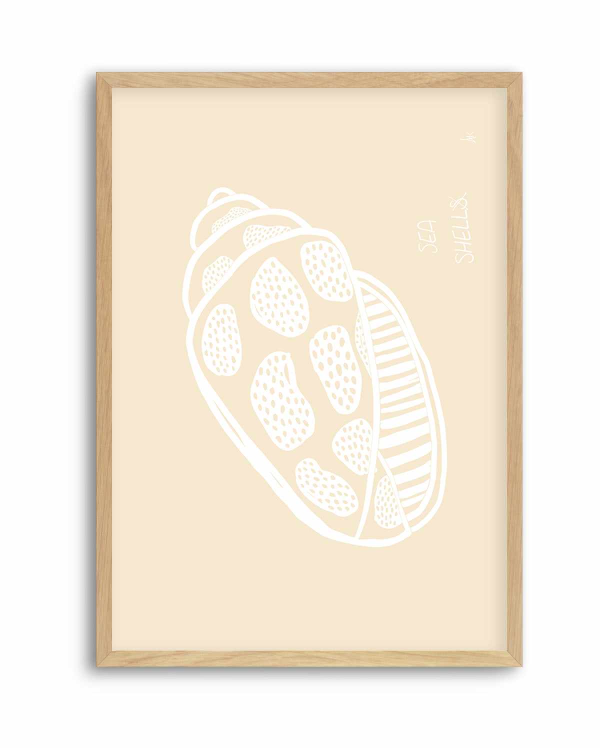 Shell White Beige by Anne Korako | Art Print