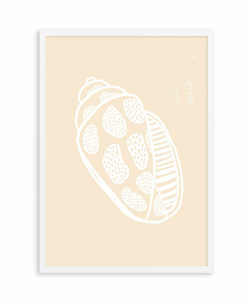 Shell White Beige by Anne Korako | Art Print
