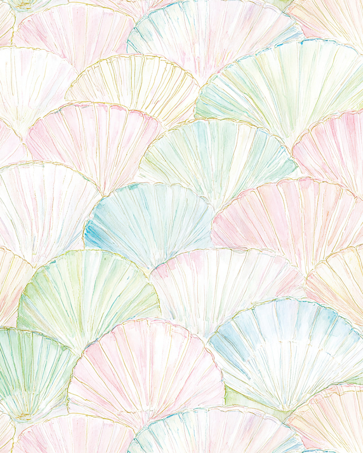 Shell Confetti Wallpaper from Olive et Oriel where you can shop wallpaper and artworks online