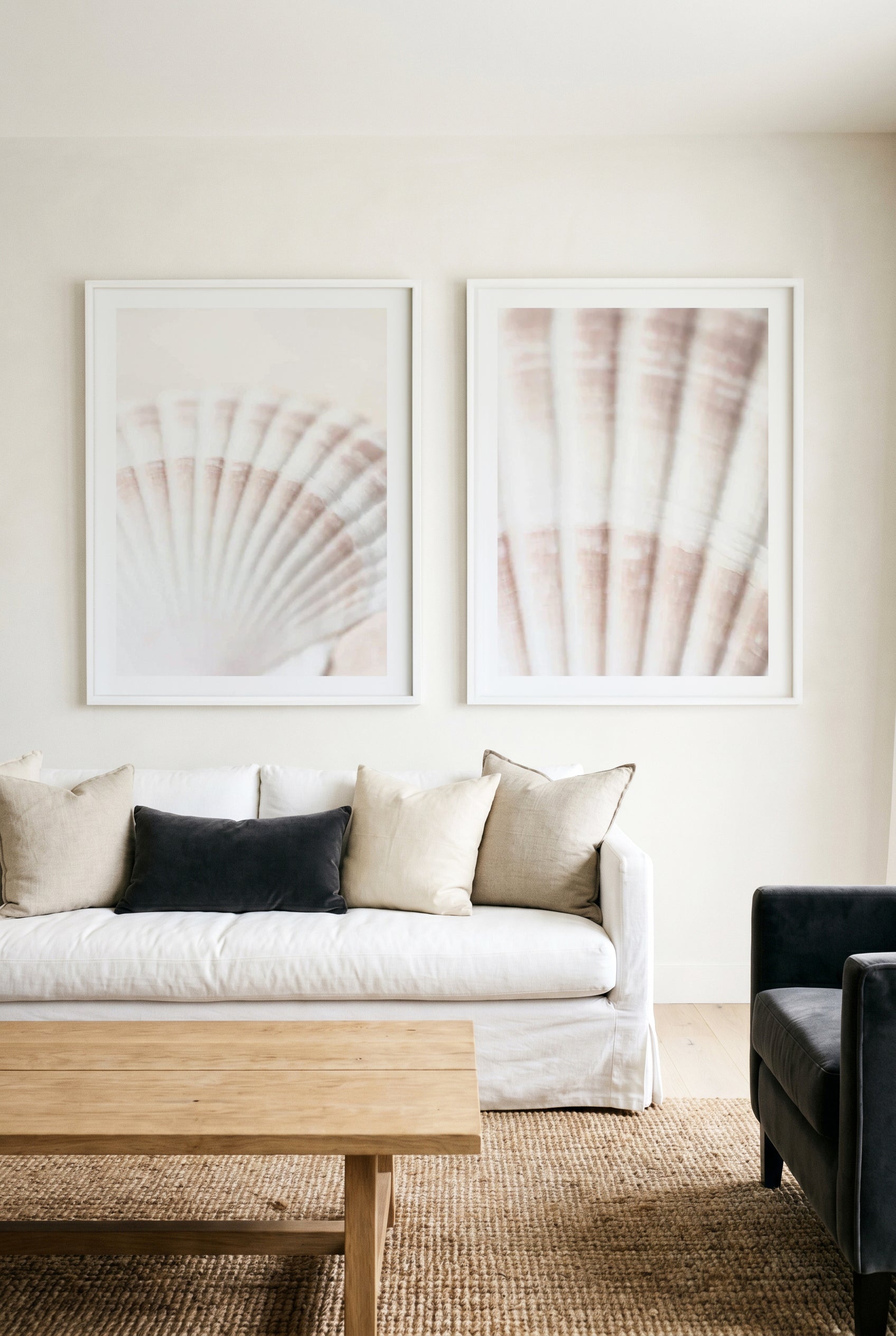 Shell I & II Art Print Set of 2 | Matching Wall Art