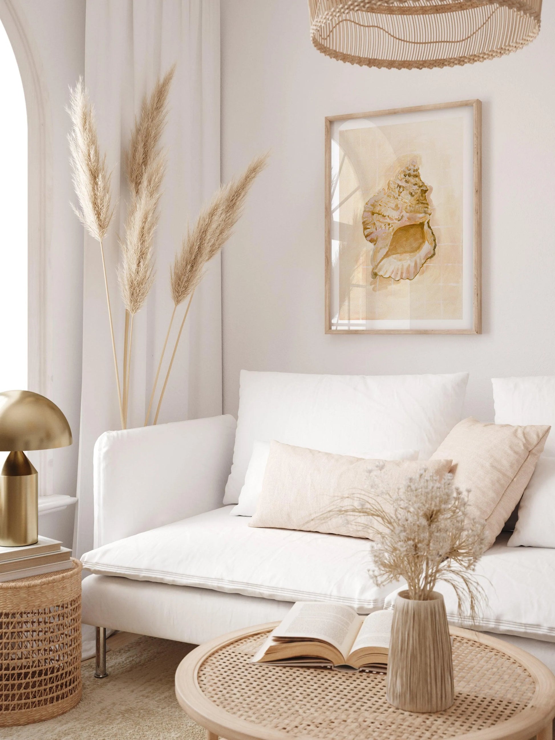 Bohemian Shell IV by Natalie Jane Art Print from Olive et Oriel where you can shop wallpaper and artworks online