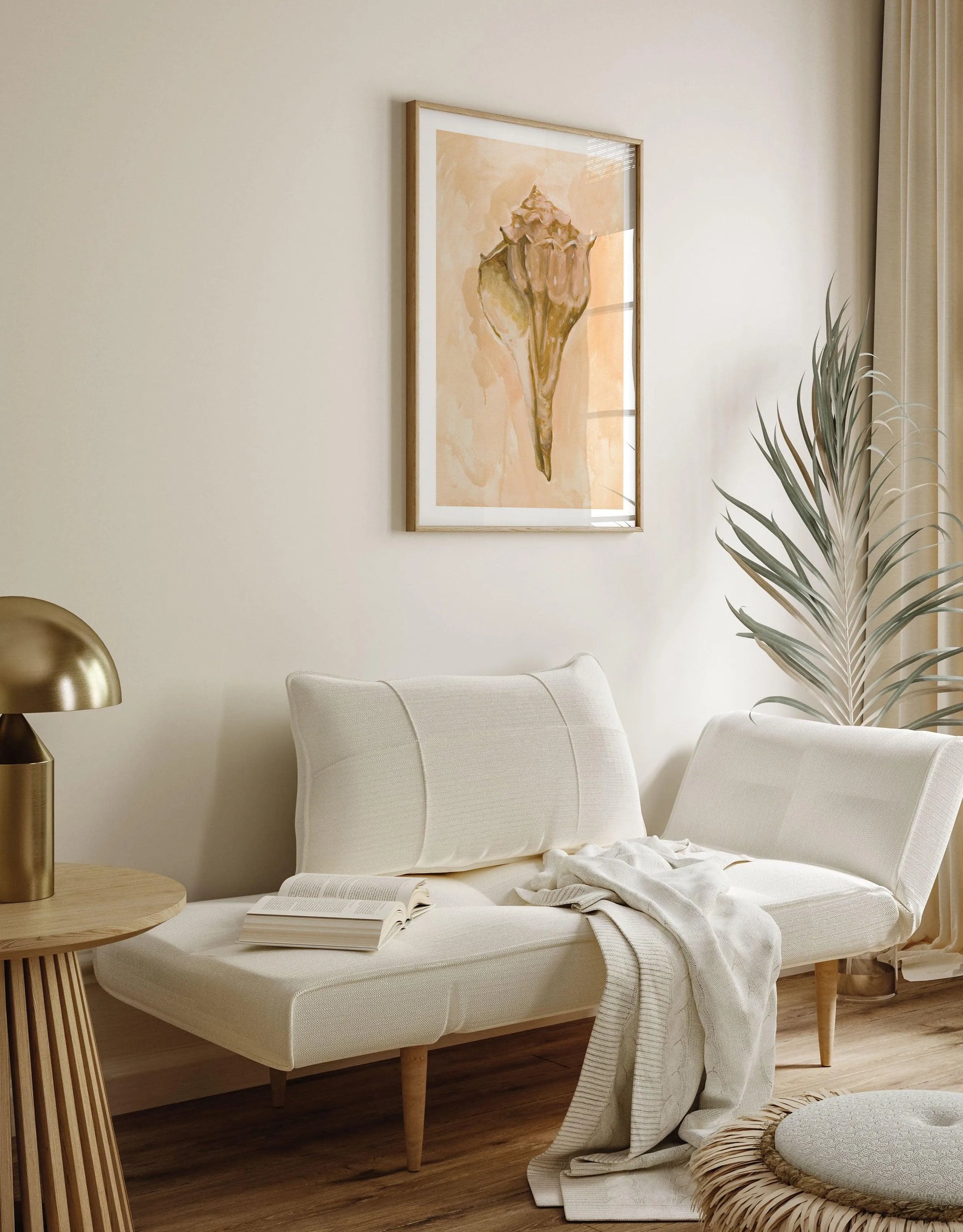 Bohemian Shell III by Natalie Jane Art Print from Olive et Oriel where you can shop wallpaper and artworks online