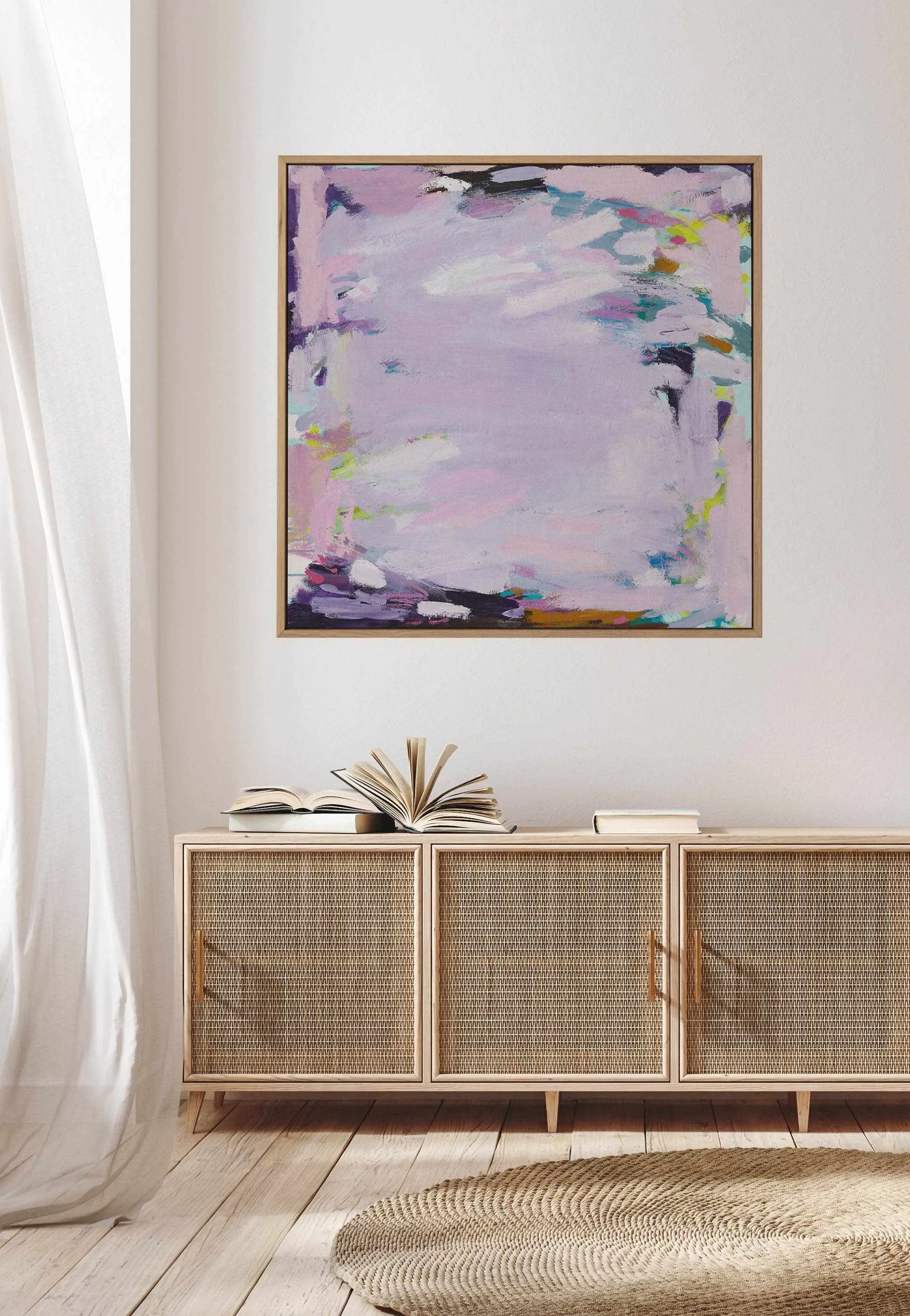 Sherbert II by Alicia Benetatos | Framed Canvas Art Print from Olive et Oriel where you can shop wallpaper and artworks online