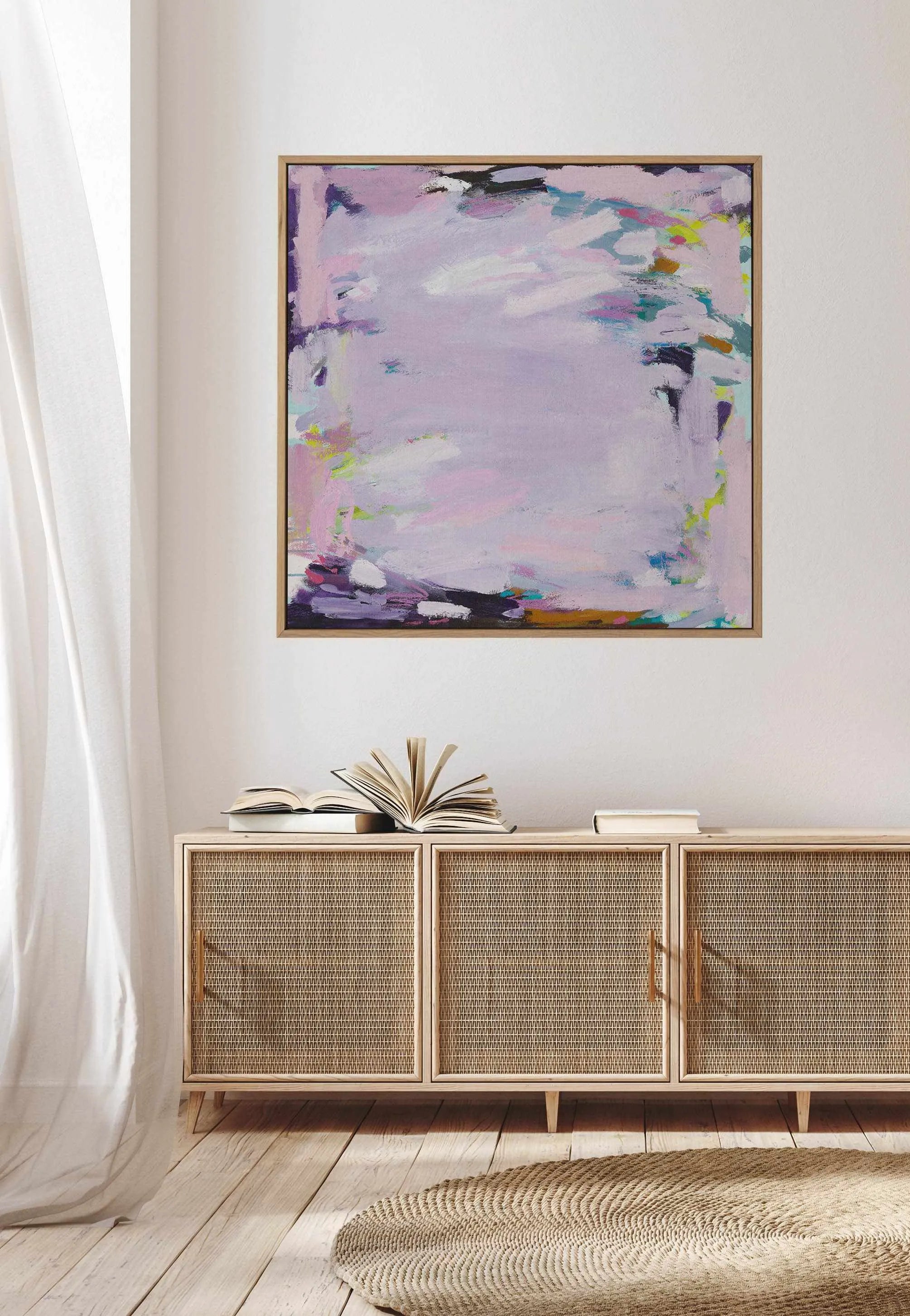 Sherbert II by Alicia Benetatos | Framed Canvas Art Print from Olive et Oriel where you can shop wallpaper and artworks online