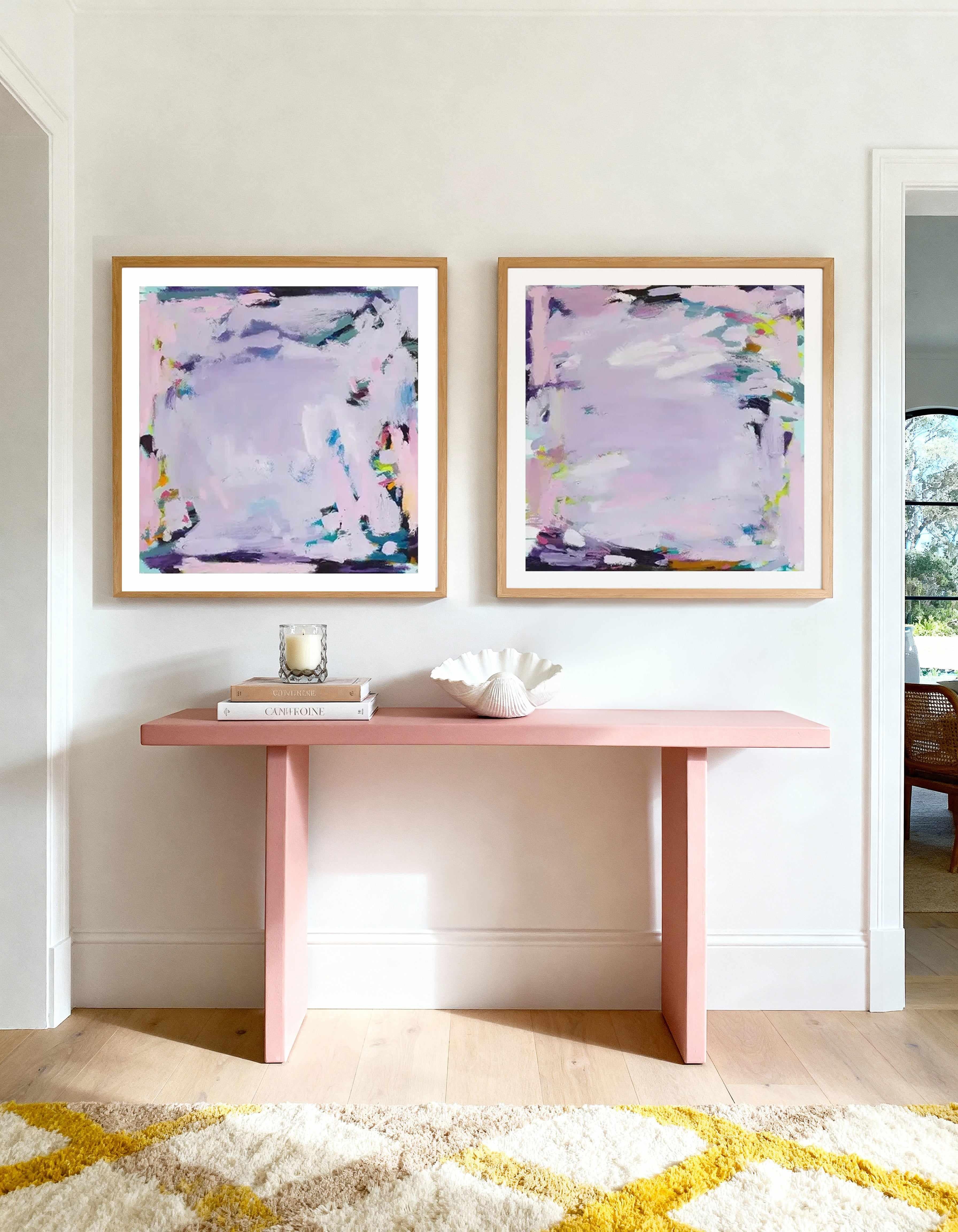Sherbert I & II by Alicia Benetatos Art Print Set of 2 | Matching Wall Art