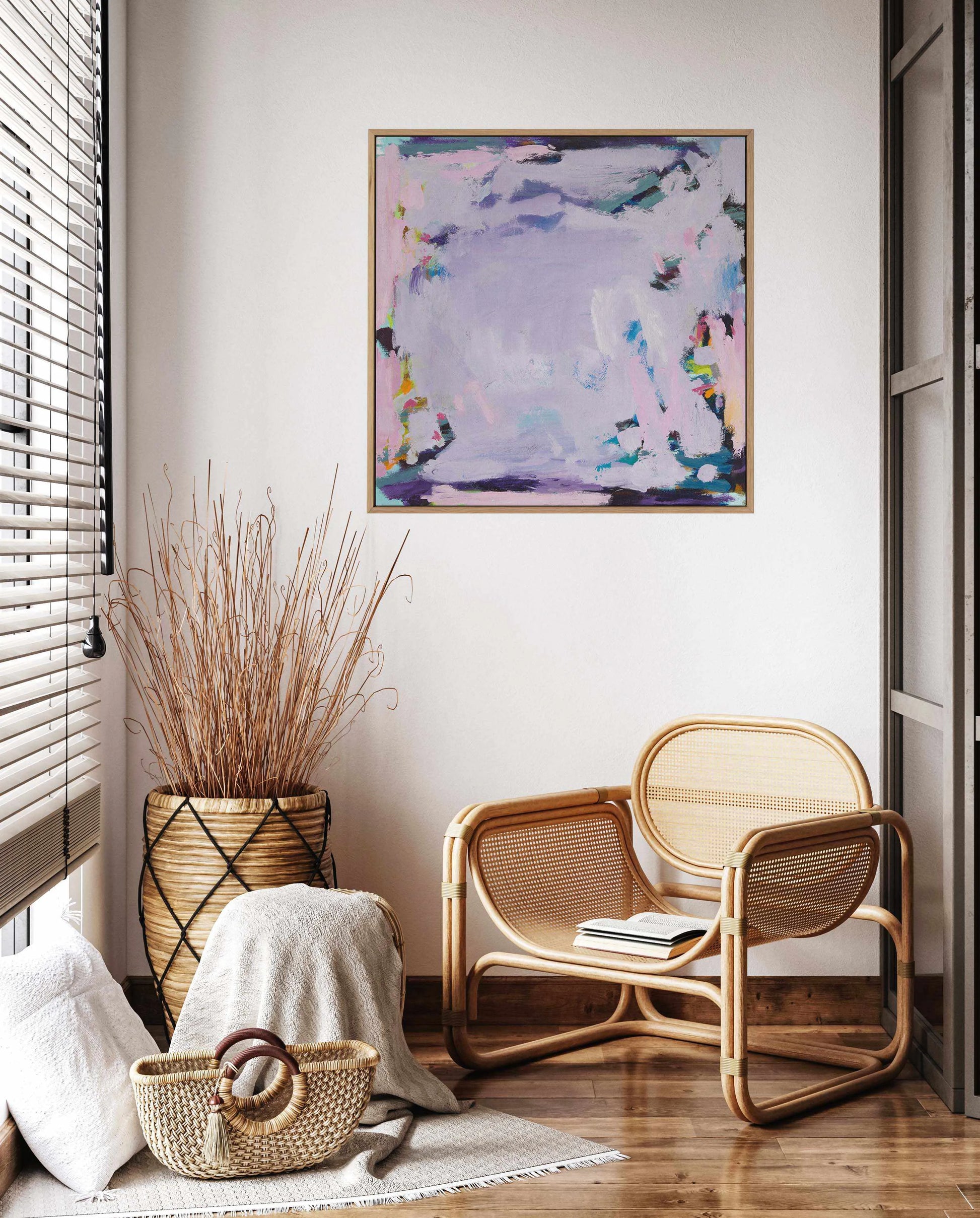 Sherbert I by Alicia Benetatos | Framed Canvas Art Print from Olive et Oriel where you can shop wallpaper and artworks online