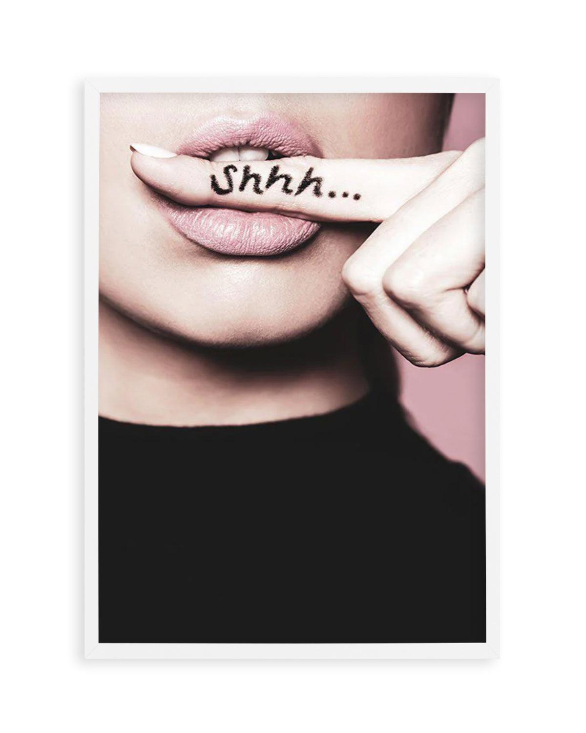 Shhh... Silence Art Print