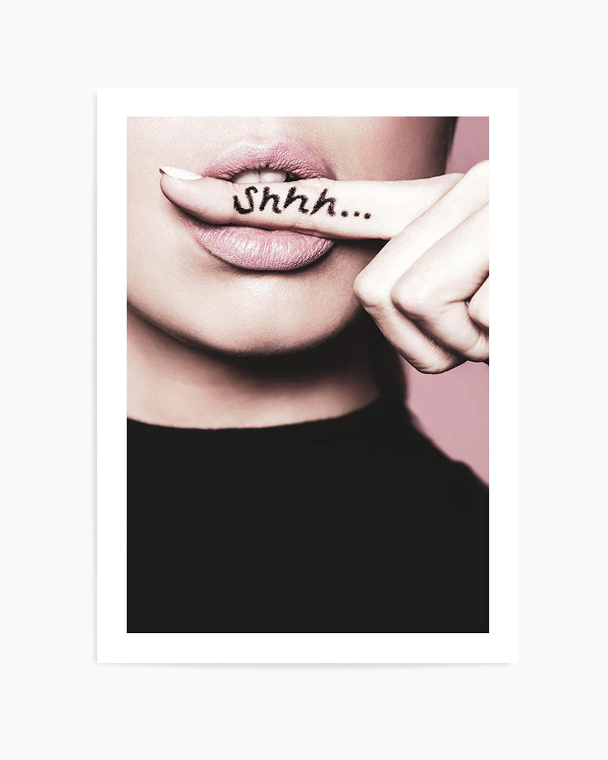 Shhh... Silence Art Print