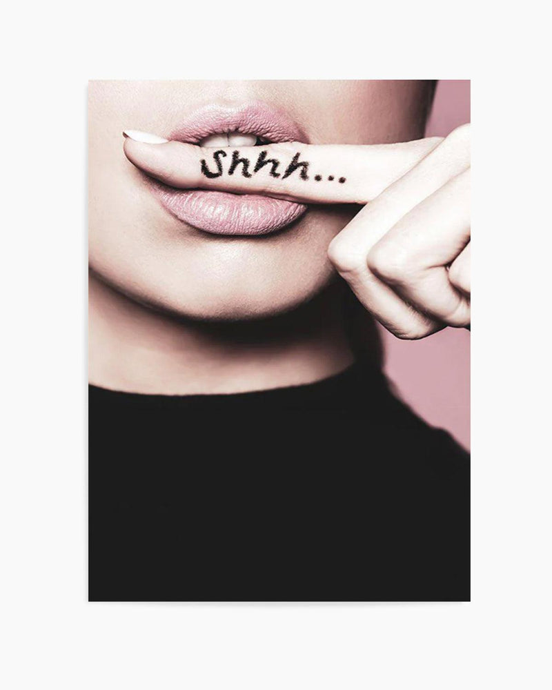 The Girl Put Her Index Finger To Her Lips Line Art Stock Illustration -  Download Image Now - iStock