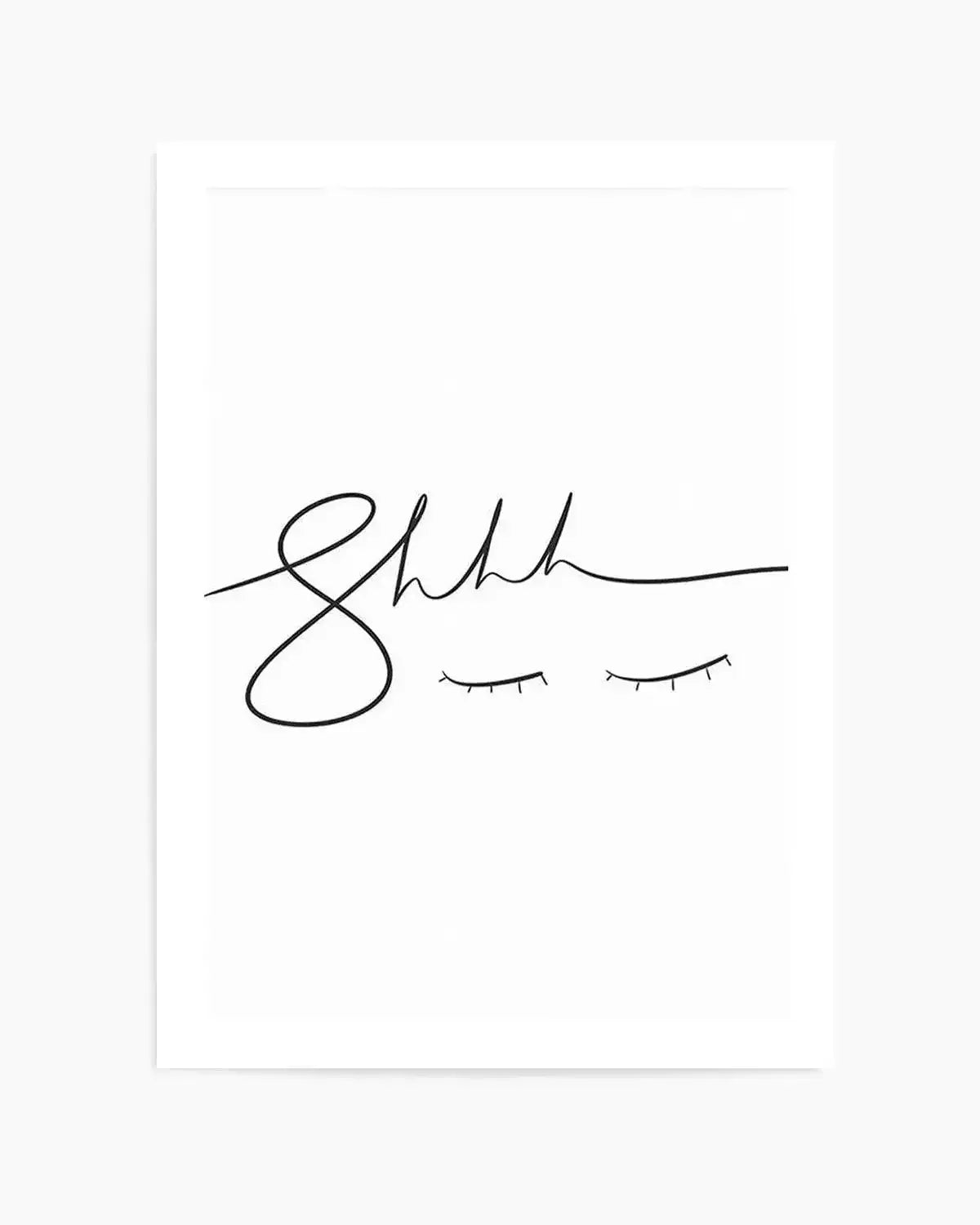 Shhhh Art Print from Olive et Oriel where you can shop wallpaper and artworks online