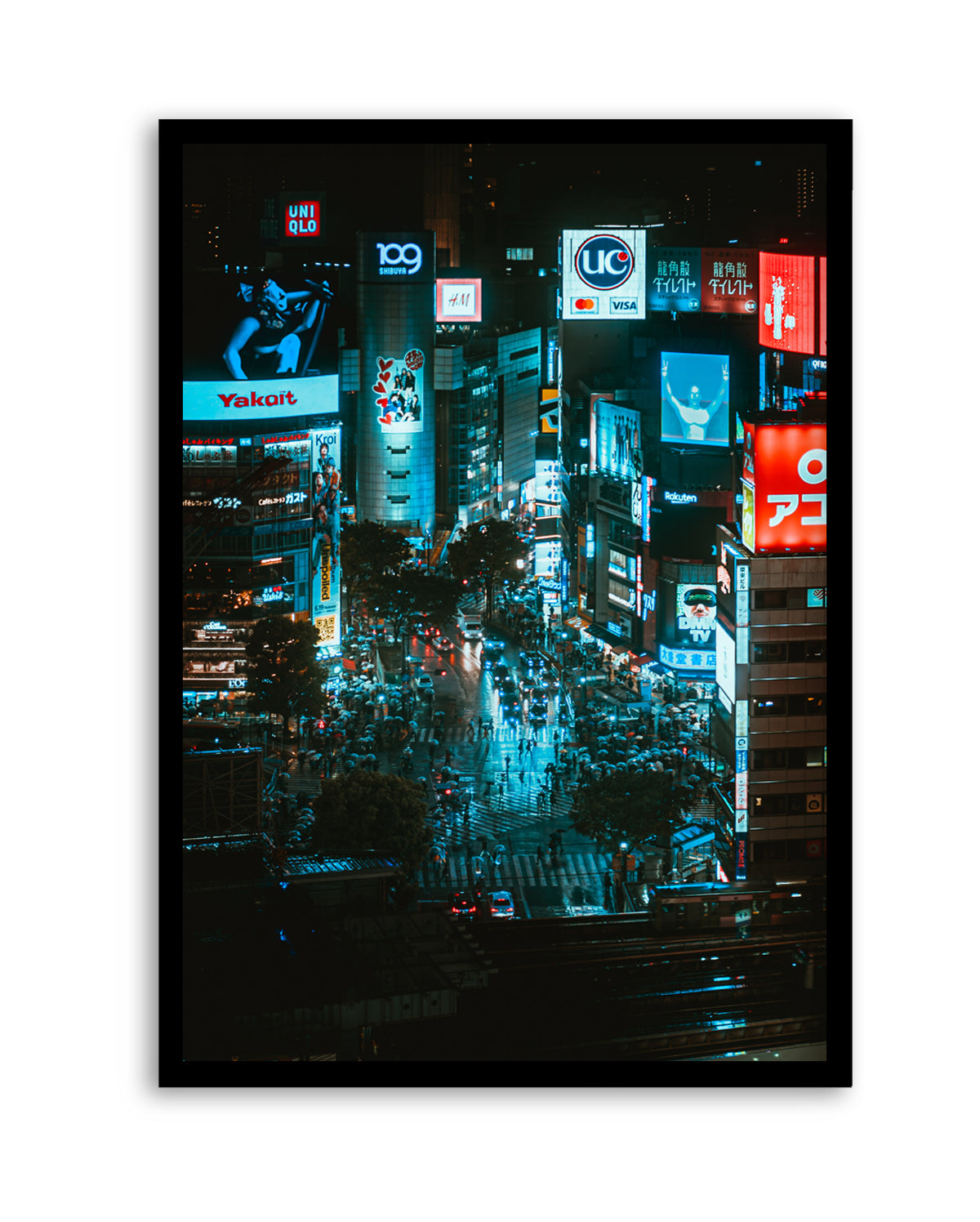 Shinjuku Night Lights by Hiromu Ashida | Art Print