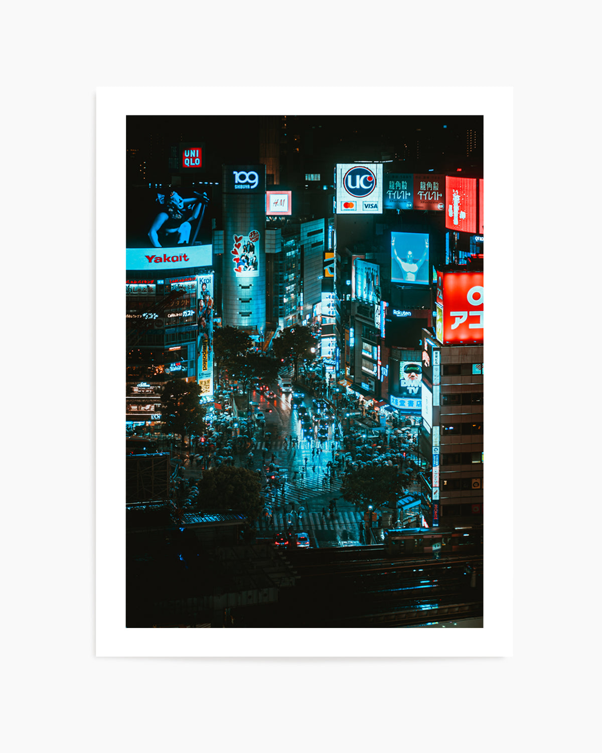 Shinjuku Night Lights by Hiromu Ashida | Art Print