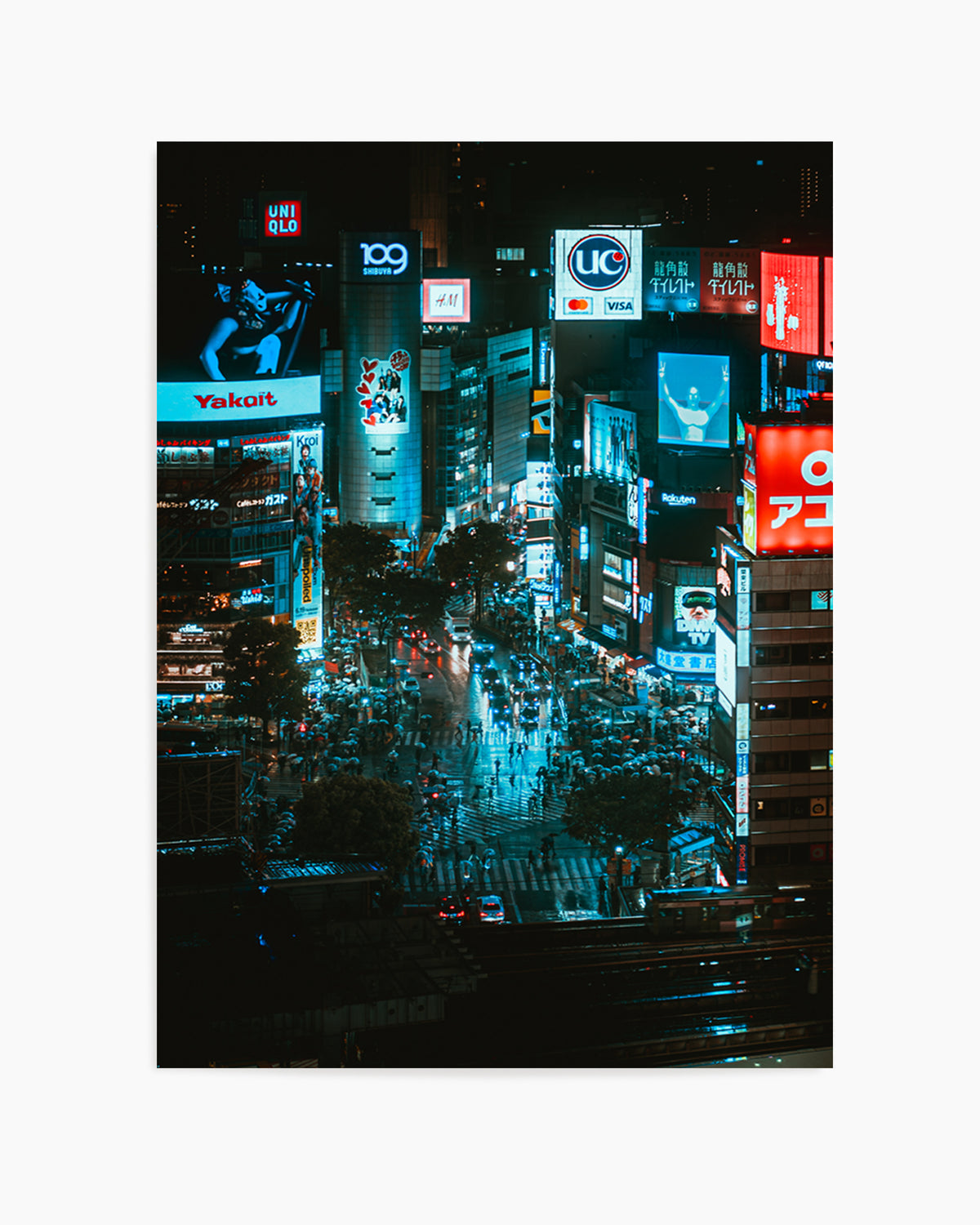 Shinjuku Night Lights by Hiromu Ashida | Art Print