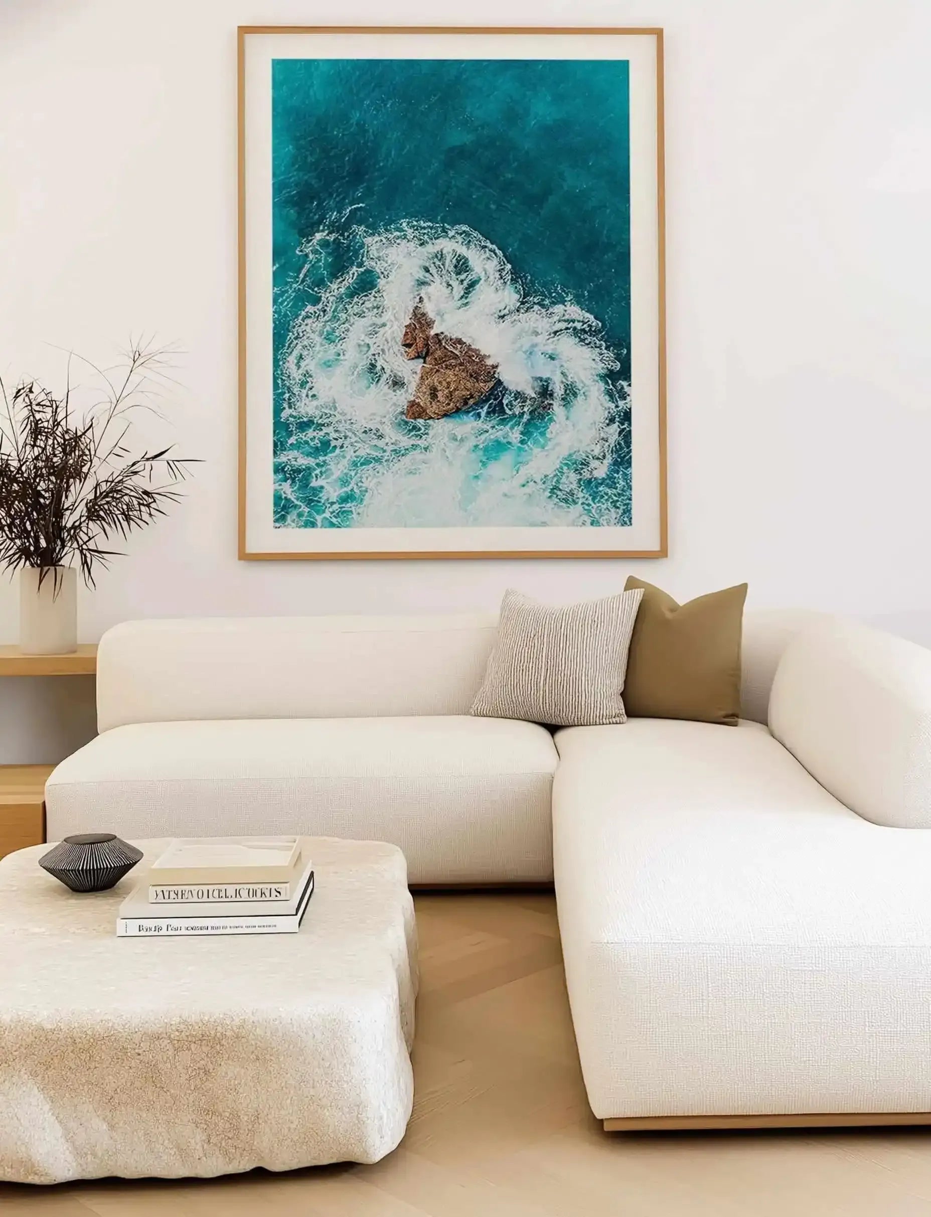 Short Point Headland II | Aerial Photo Wall Art Print from Olive et Oriel where you can shop wallpaper and artworks online