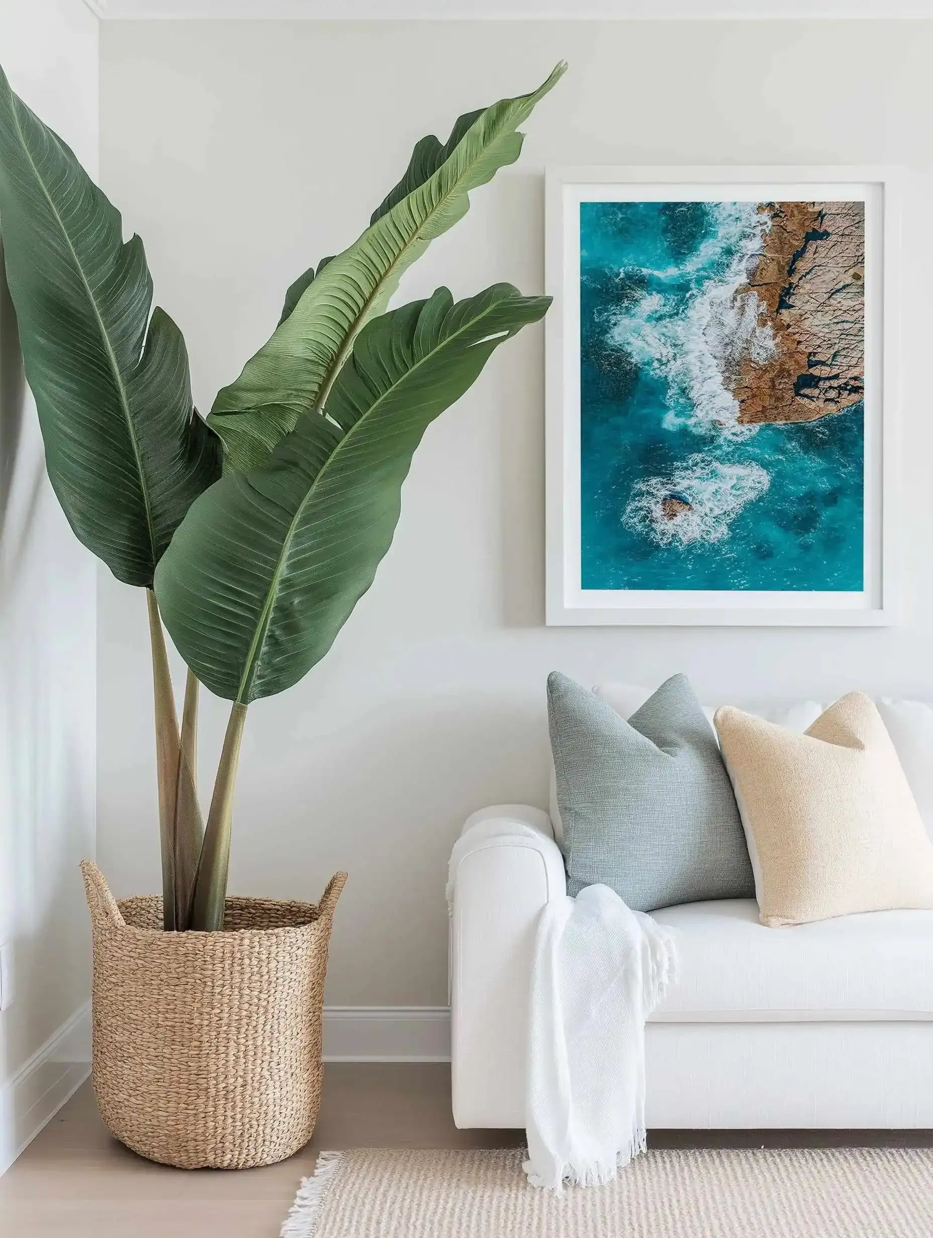 Short Point Headland III | Aerial Photo Wall Art Print from Olive et Oriel where you can shop wallpaper and artworks online