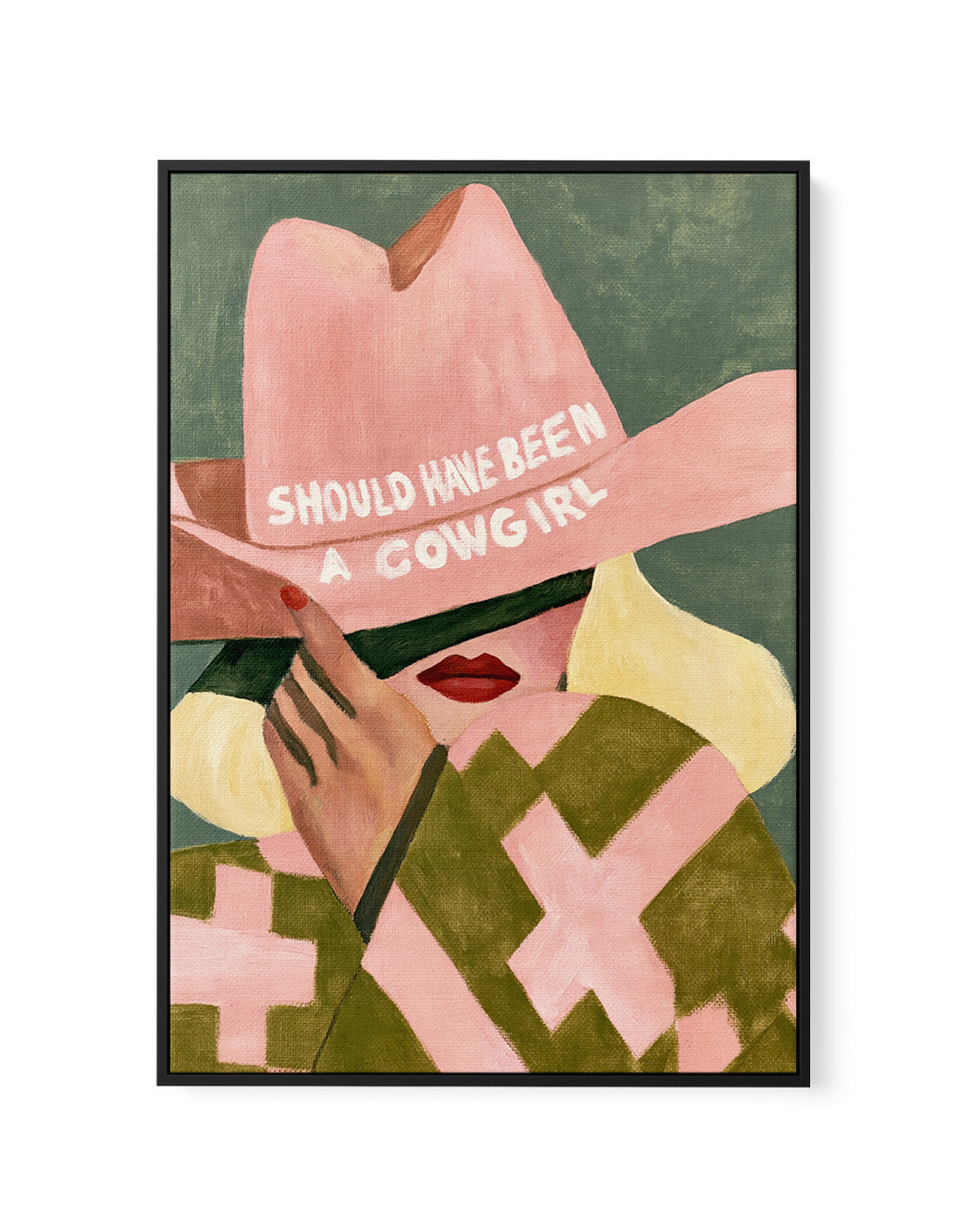 Should Have Been A Cowgirl II | Framed Canvas Art Print