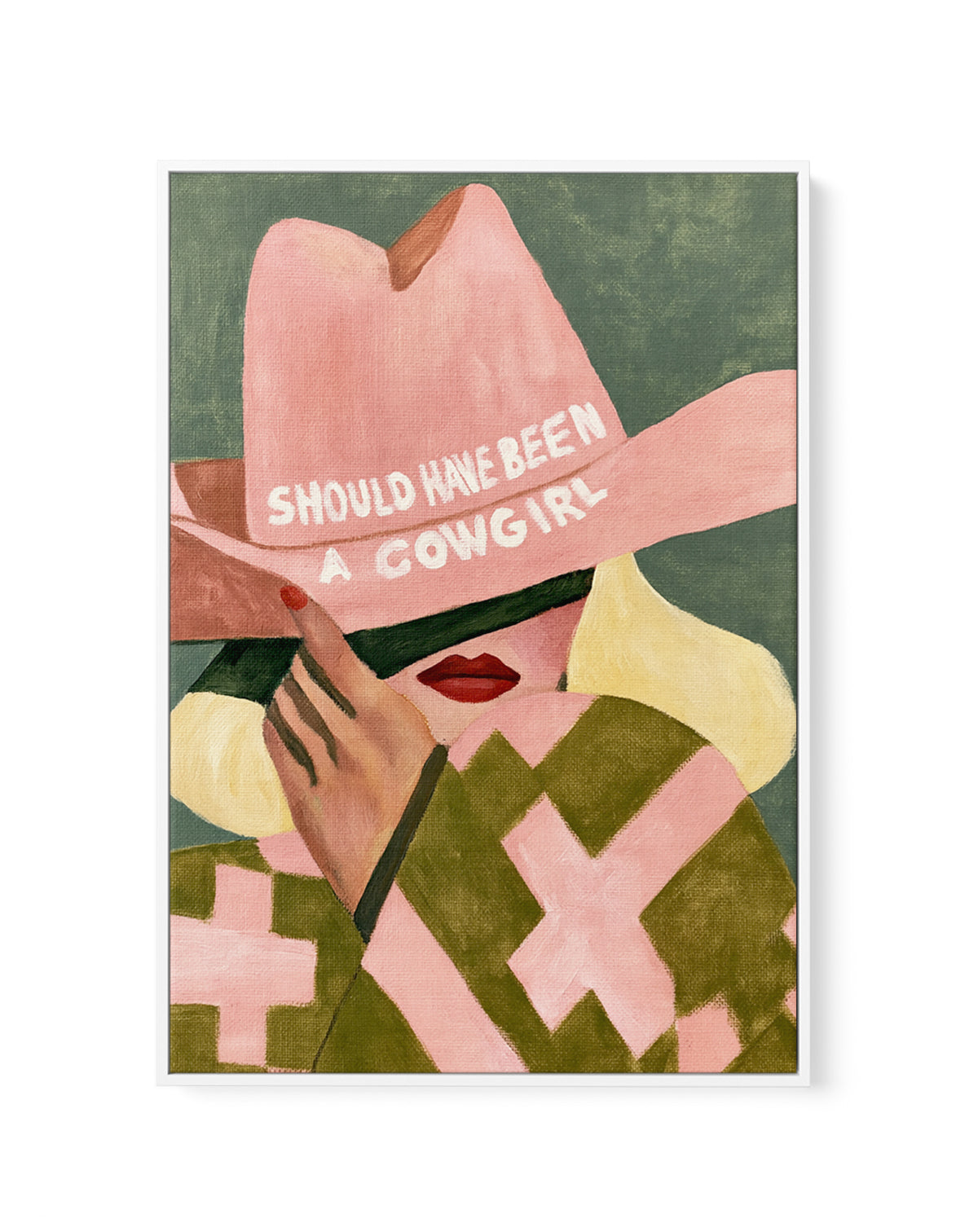 Should Have Been A Cowgirl II | Framed Canvas Art Print