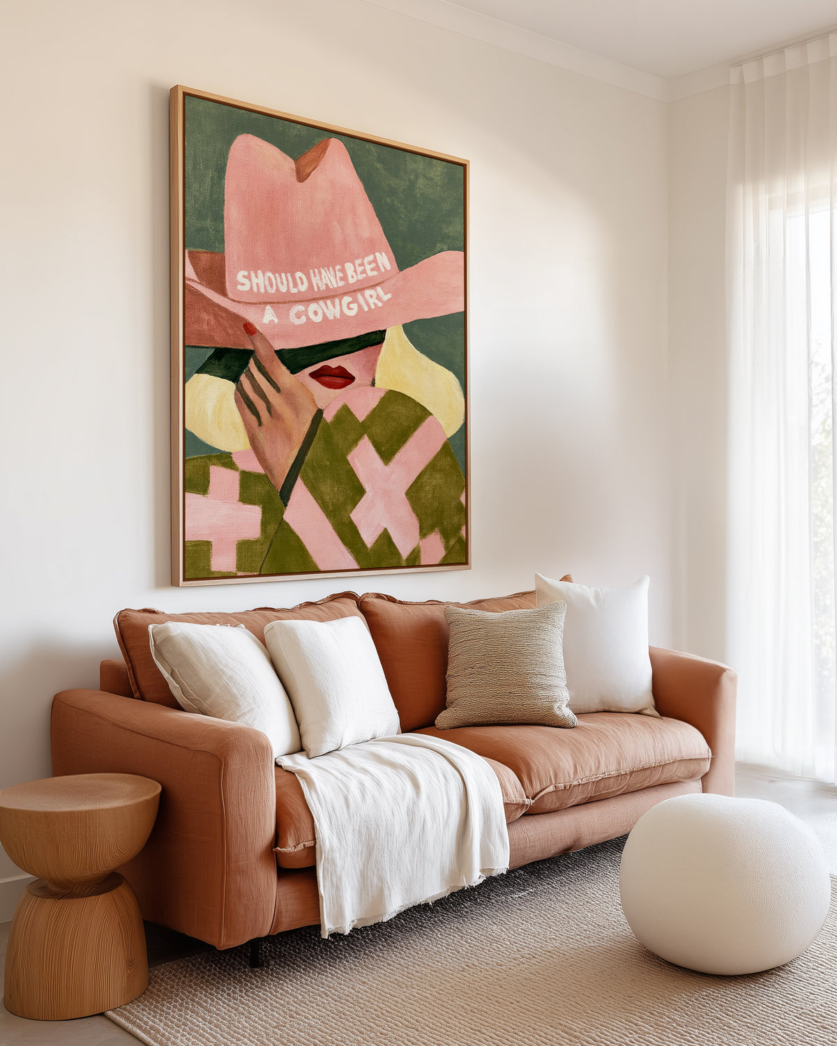 Should Have Been A Cowgirl II | Framed Canvas Art Print