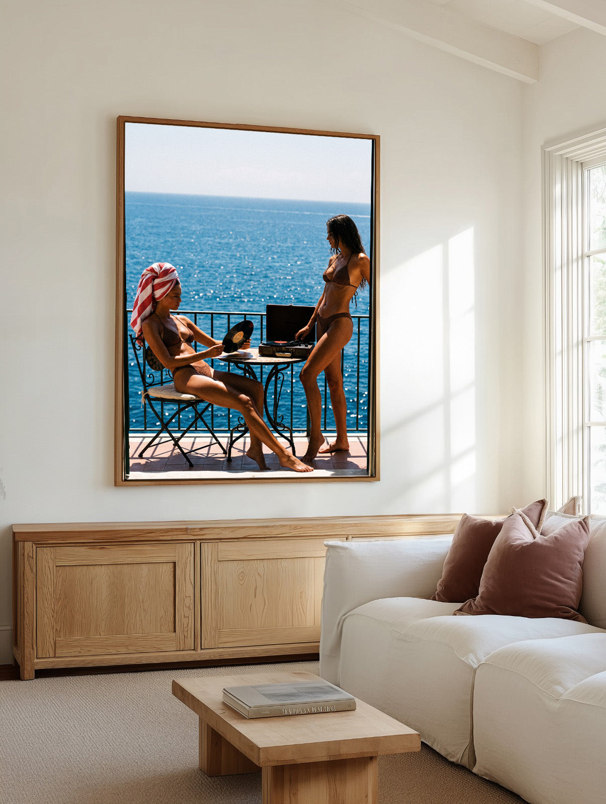 Side A | Framed Canvas Art Print