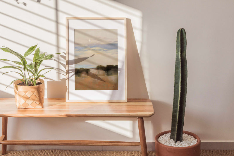 Sienna Fileds Neutral | Art Print from Olive et Oriel where you can shop wallpaper and artworks online