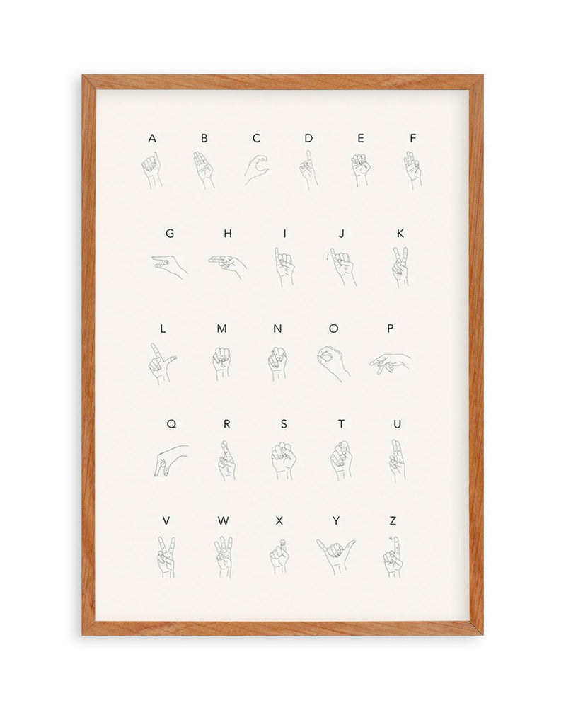 Sign Language Art Print