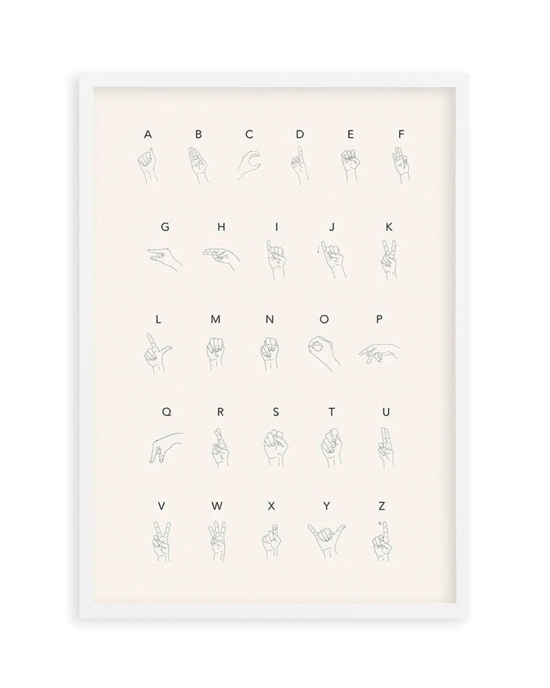 Sign Language Art Print