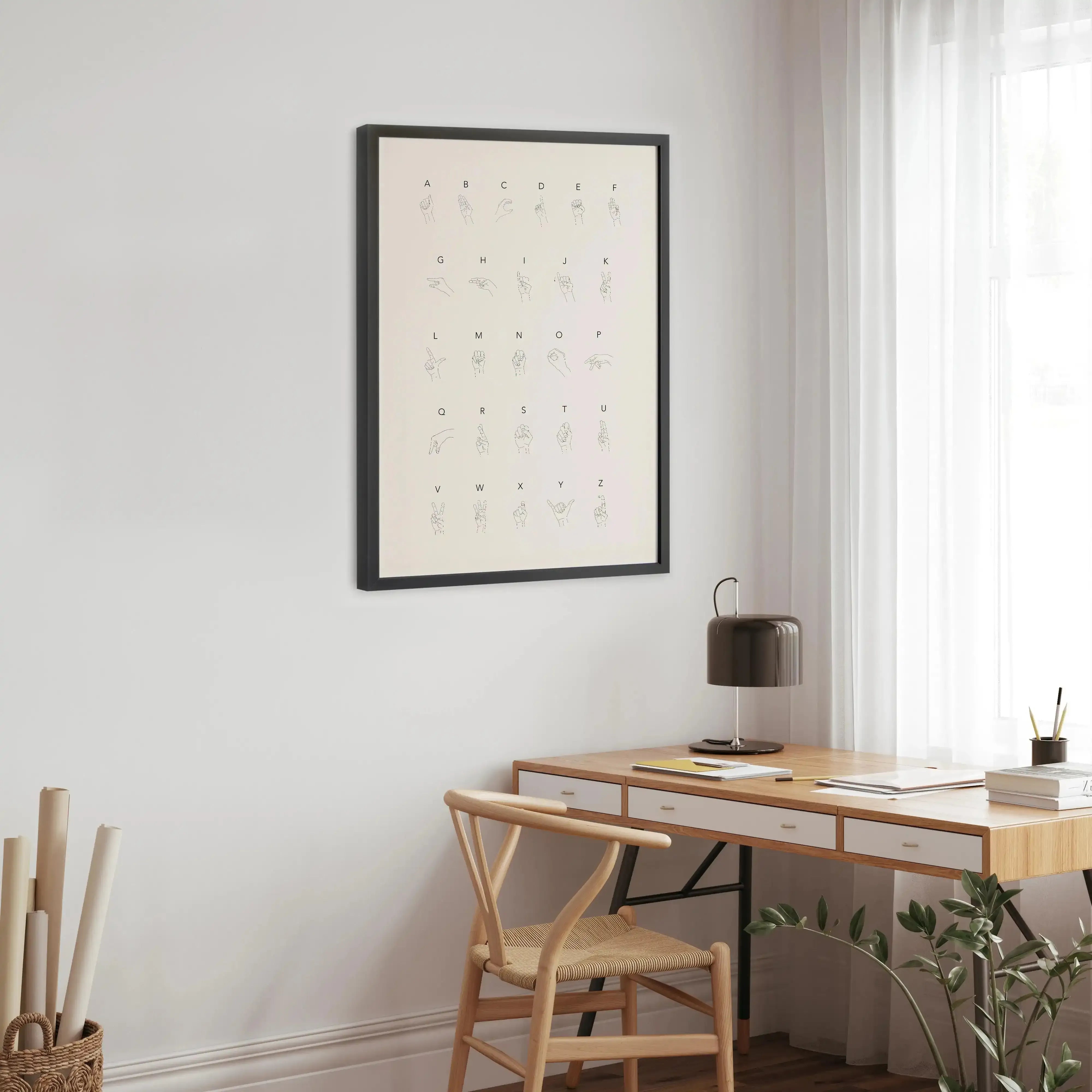 Sign Language Art Print-PRINT-Olive et Oriel-Olive et Oriel-Buy-Australian-Art-Prints-Online-with-Olive-et-Oriel-Your-Artwork-Specialists-Austrailia-Decorate-With-Coastal-Photo-Wall-Art-Prints-From-Our-Beach-House-Artwork-Collection-Fine-Poster-and-Framed-Artwork