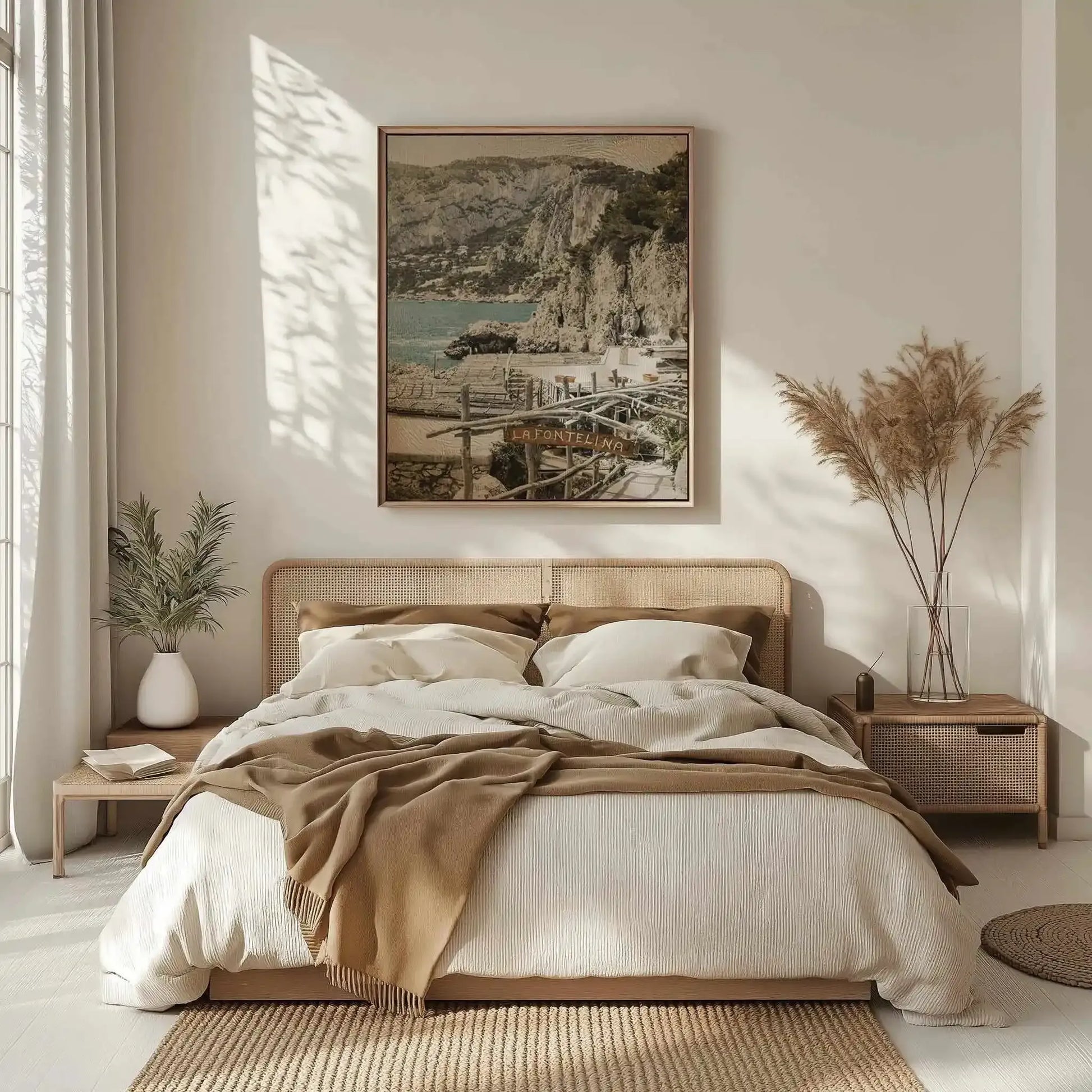 Signs Of La Fontelina | PT | Framed Canvas Art Print from Olive et Oriel where you can shop wallpaper and artworks online