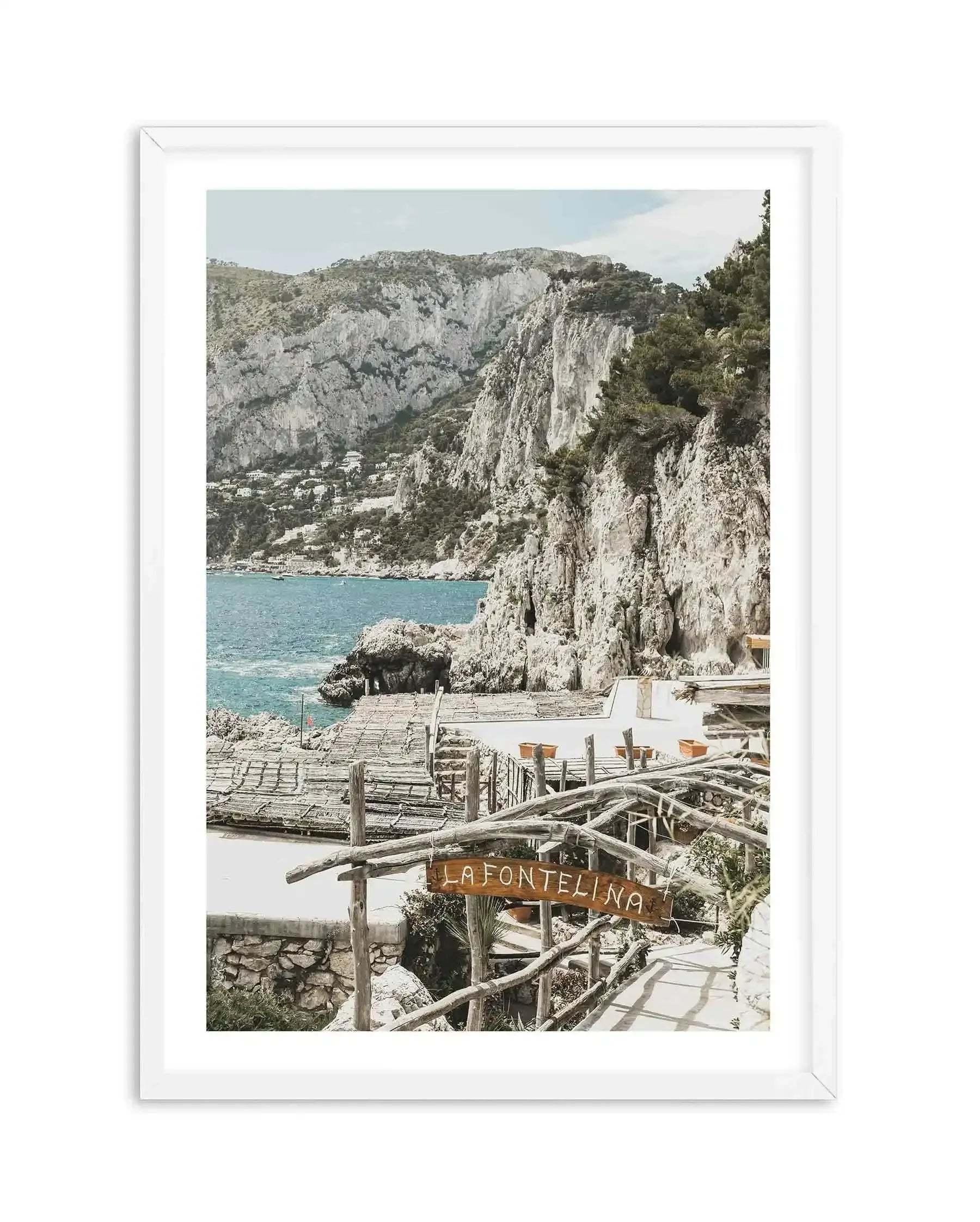 Signs Of La Fontelina | PT Art Print-PRINT-Olive et Oriel-Olive et Oriel-A5 | 5.8" x 8.3" | 14.8 x 21cm-White-With White Border-Buy-Australian-Art-Prints-Online-with-Olive-et-Oriel-Your-Artwork-Specialists-Austrailia-Decorate-With-Coastal-Photo-Wall-Art-Prints-From-Our-Beach-House-Artwork-Collection-Fine-Poster-and-Framed-Artwork