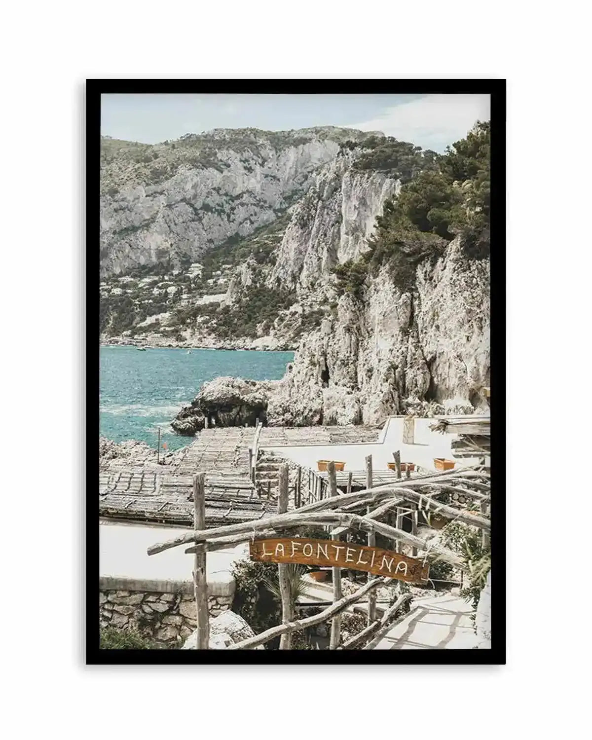 Signs Of La Fontelina | PT Art Print from Olive et Oriel where you can shop wallpaper and artworks online