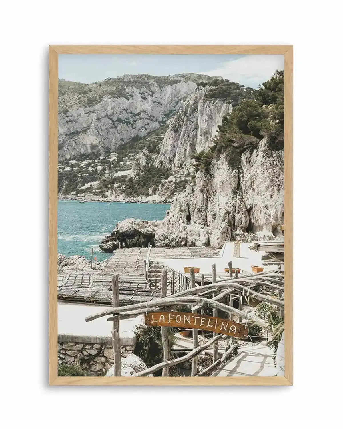 Signs Of La Fontelina | PT Art Print from Olive et Oriel where you can shop wallpaper and artworks online