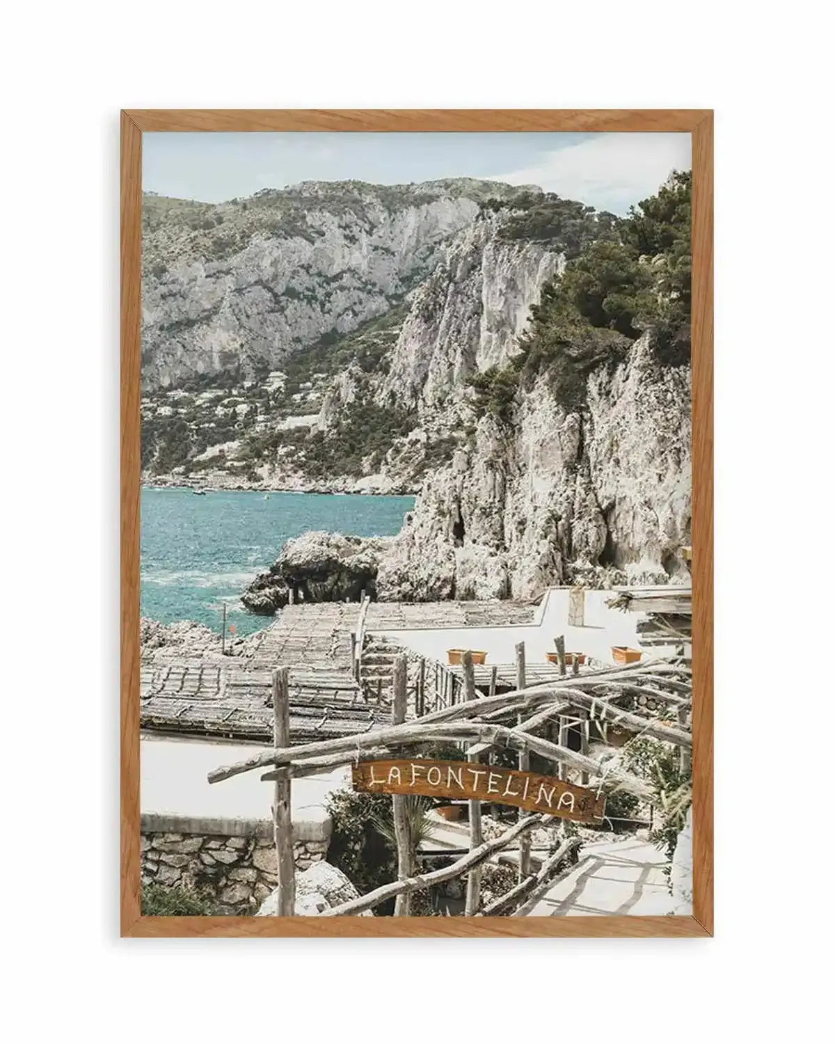Signs Of La Fontelina | PT Art Print from Olive et Oriel where you can shop wallpaper and artworks online