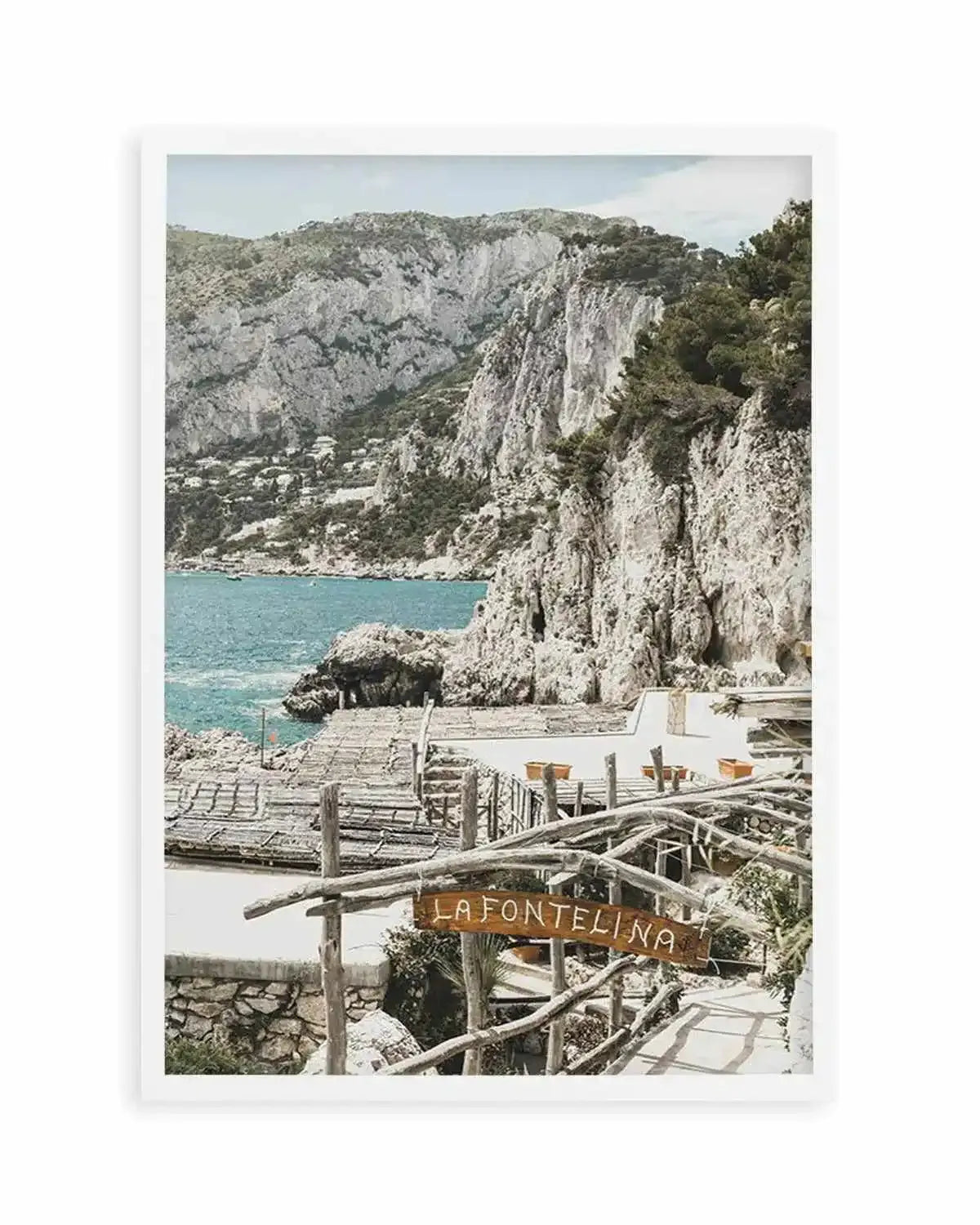 Signs Of La Fontelina | PT Art Print from Olive et Oriel where you can shop wallpaper and artworks online