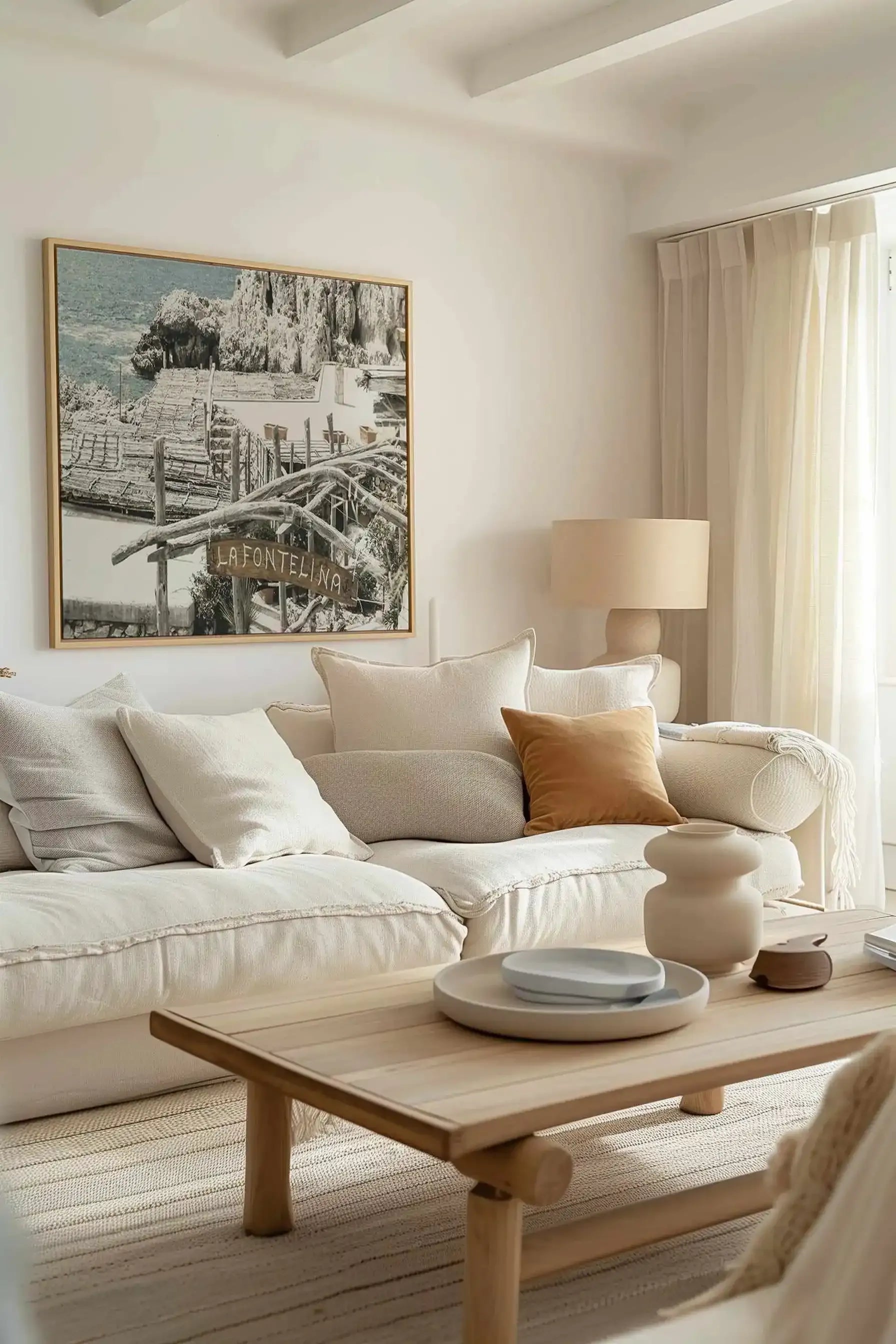 Signs of La Fontelina | LS | Framed Canvas Art Print from Olive et Oriel where you can shop wallpaper and artworks online