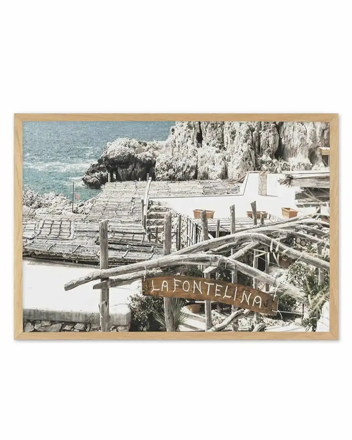 Signs of La Fontelina | LS Art Print from Olive et Oriel where you can shop wallpaper and artworks online