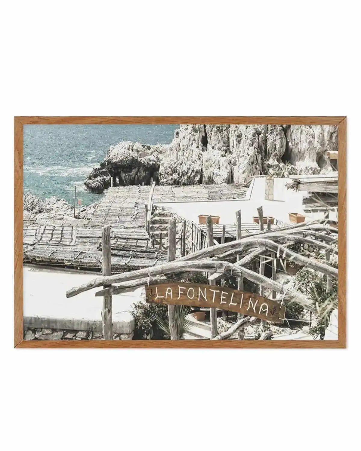 Signs of La Fontelina | LS Art Print from Olive et Oriel where you can shop wallpaper and artworks online