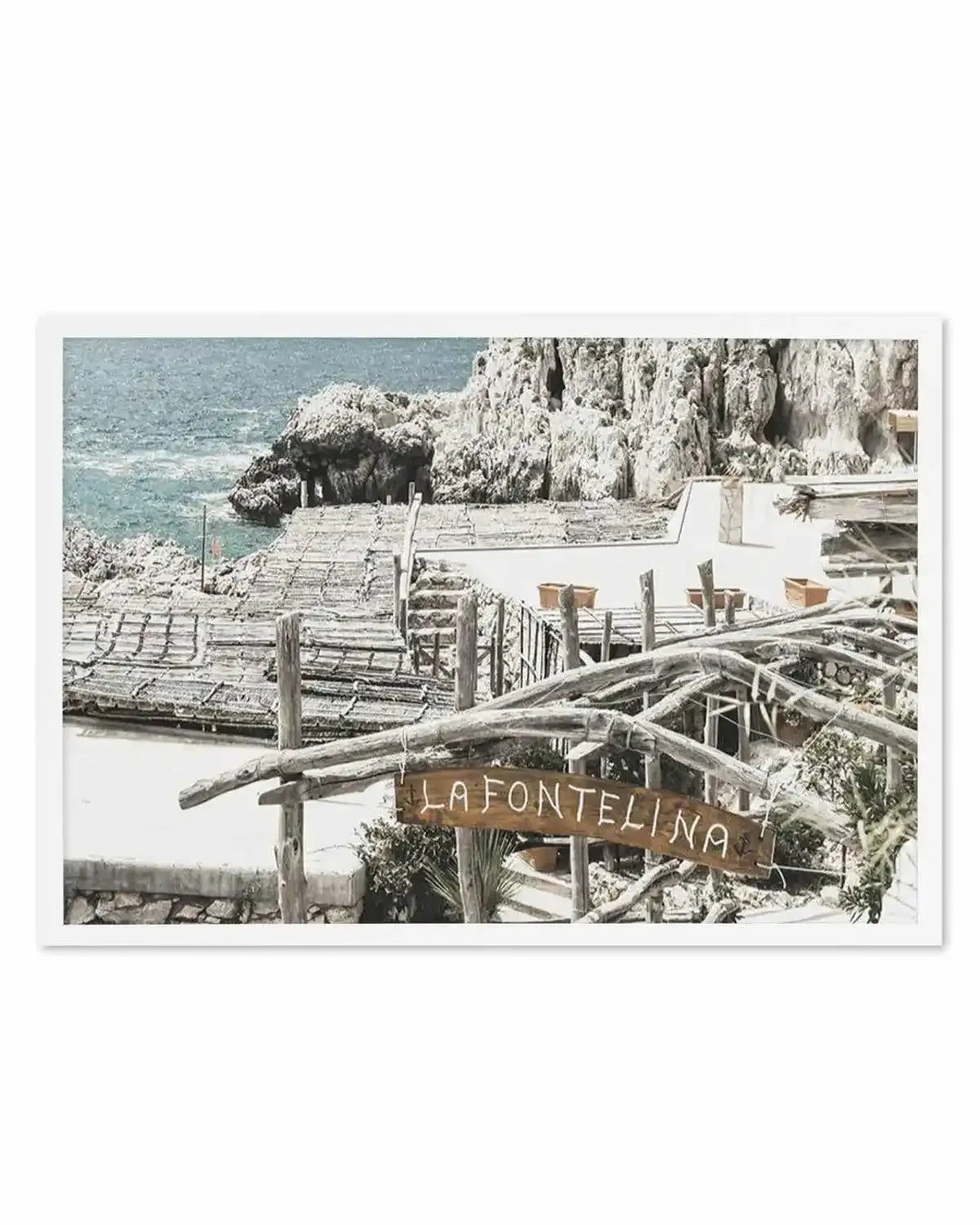 Signs of La Fontelina | LS Art Print from Olive et Oriel where you can shop wallpaper and artworks online