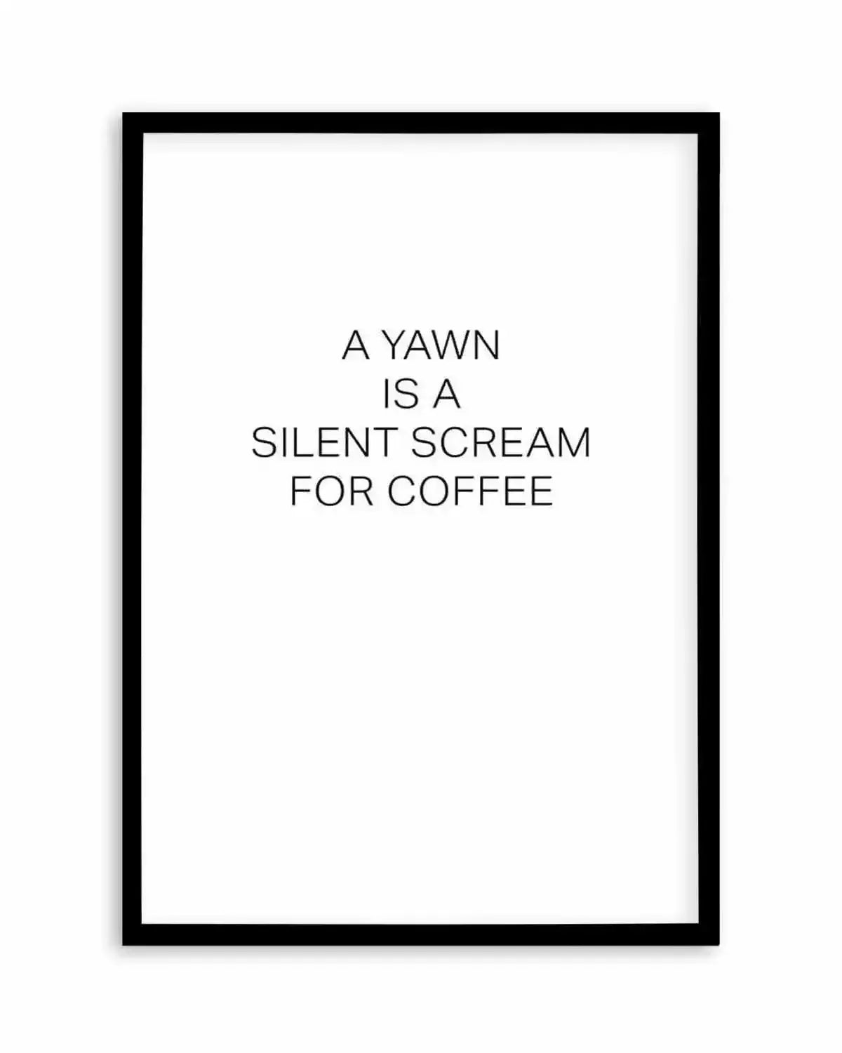 Silent Scream Art Print from Olive et Oriel where you can shop wallpaper and artworks online