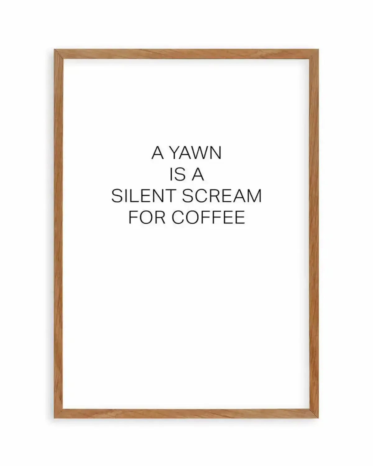 Silent Scream Art Print from Olive et Oriel where you can shop wallpaper and artworks online