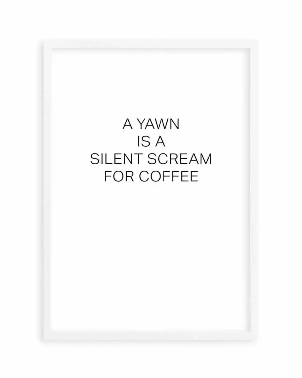 Silent Scream Art Print from Olive et Oriel where you can shop wallpaper and artworks online